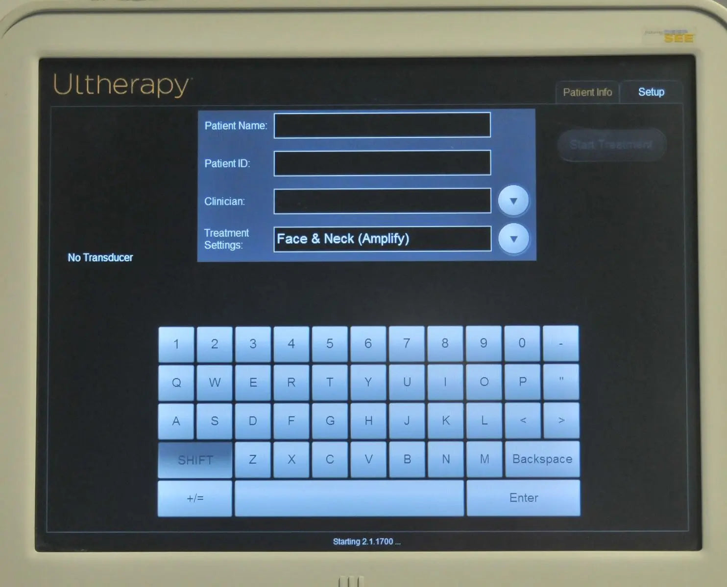 2013 Ulthera Ultherapy DEEPsee Ultrasound Skin Tightening Contouring + Handpiece