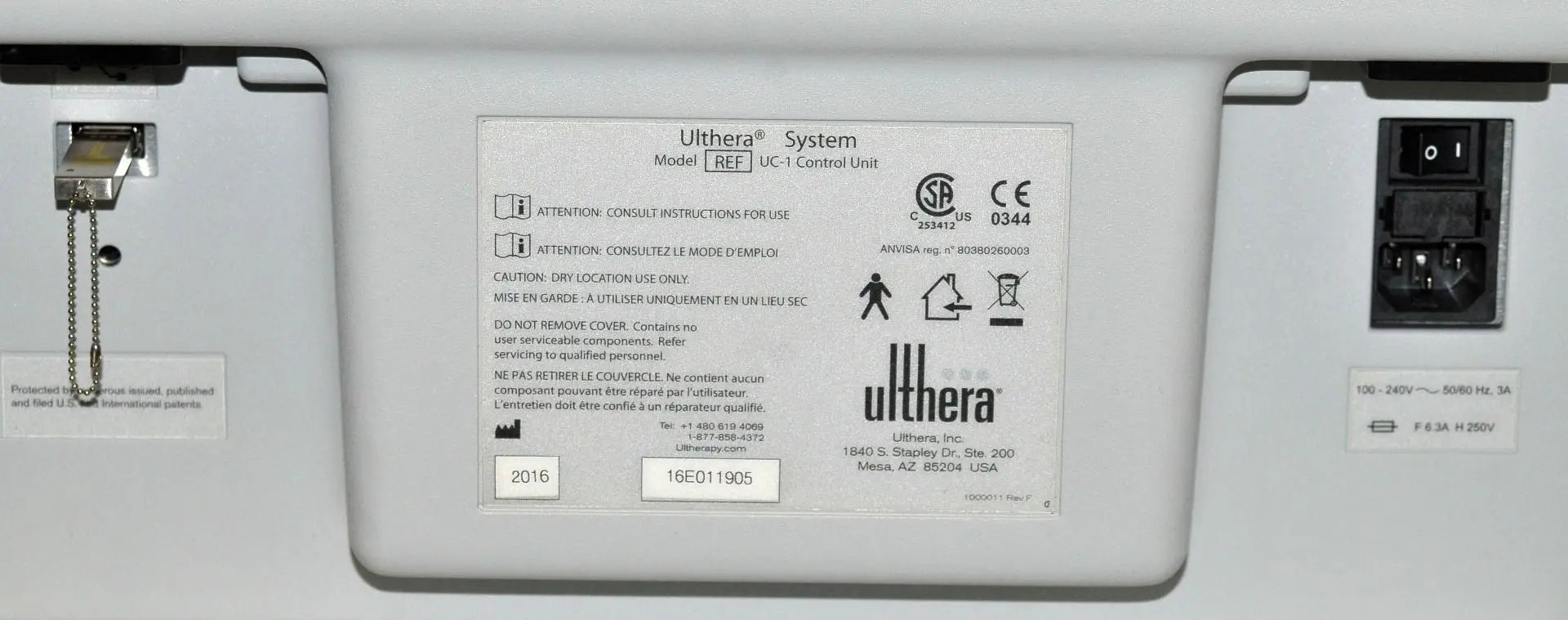 2016 Ulthera Ultherapy DeepSEE Ultrasound Skin Tightening Contouring System