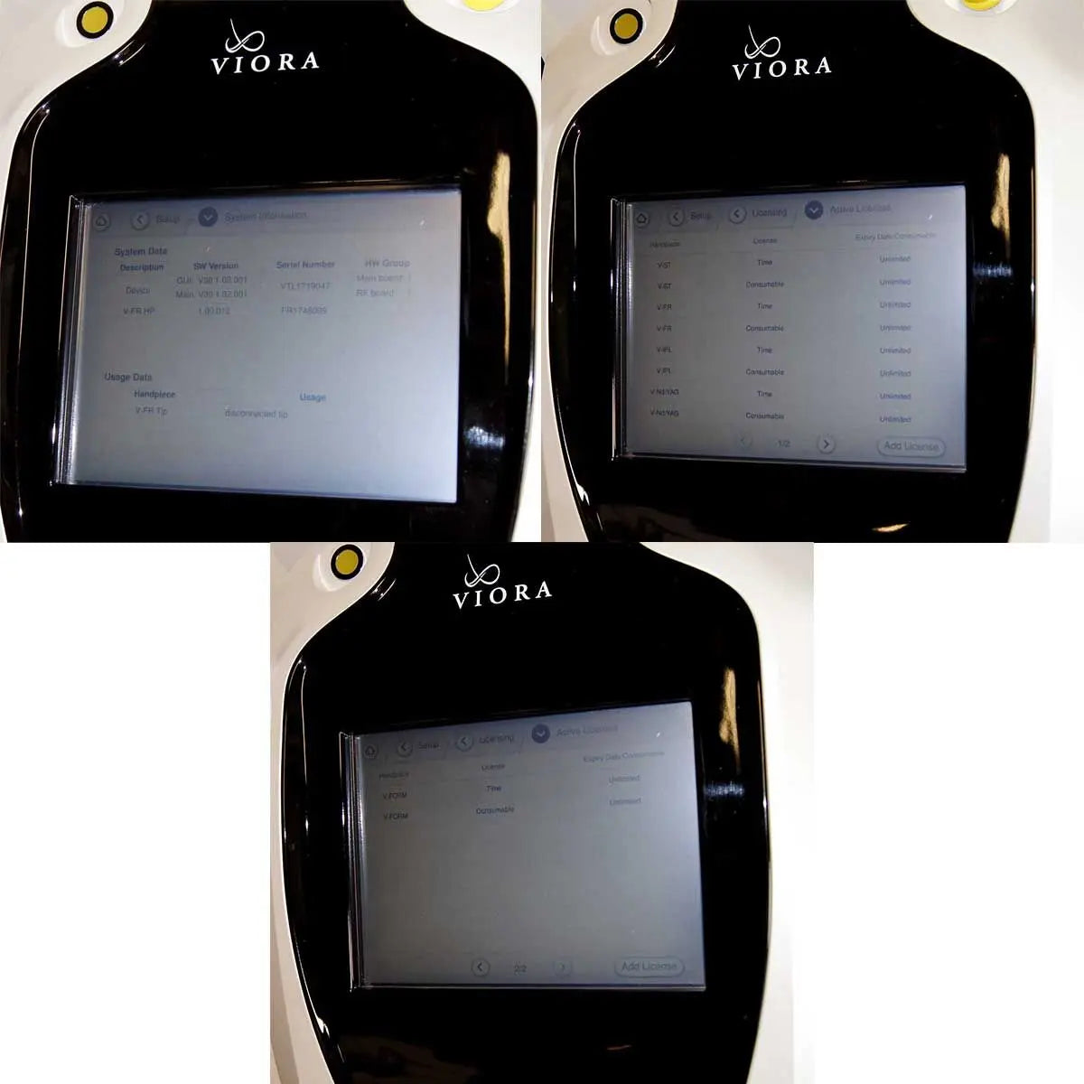 2017 Viora V30 Multi-Application System RF IPL Laser Hair Lesions Acne Cellulite