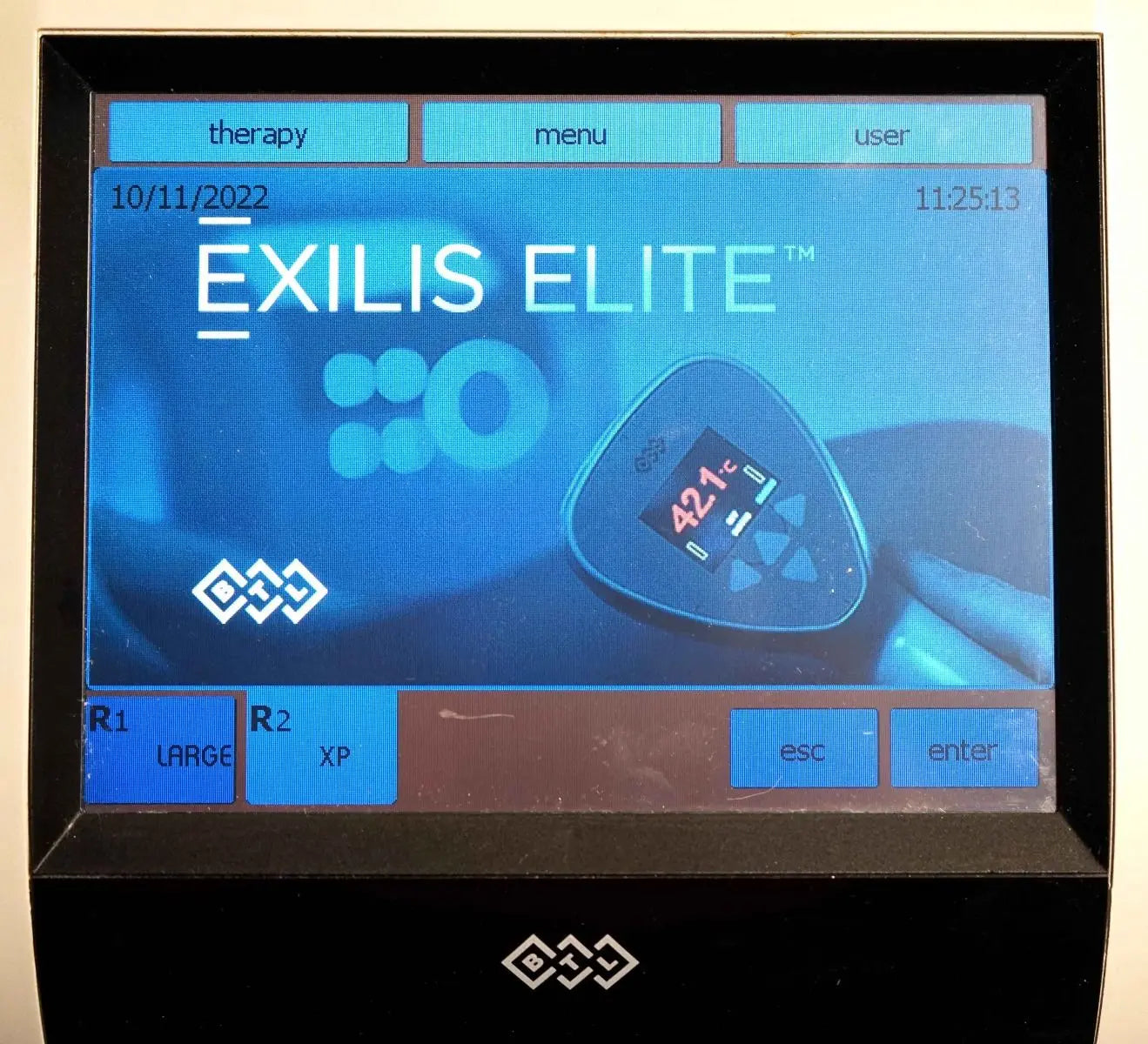 BTL Exilis Elite RF RadioFrequency 90 WATT Wrinkle Skin Tightening 2 Handpieces