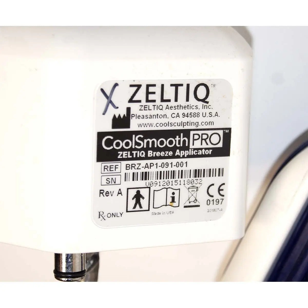 2010 Zeltiq CoolSculpting Body Contouring Fat Reduction System w/ 2 Applicators