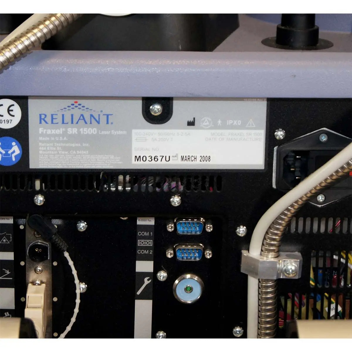 2008 Fraxel SR 1500 Reliant Fractional Laser 1550nm System with Cart Skin Repair