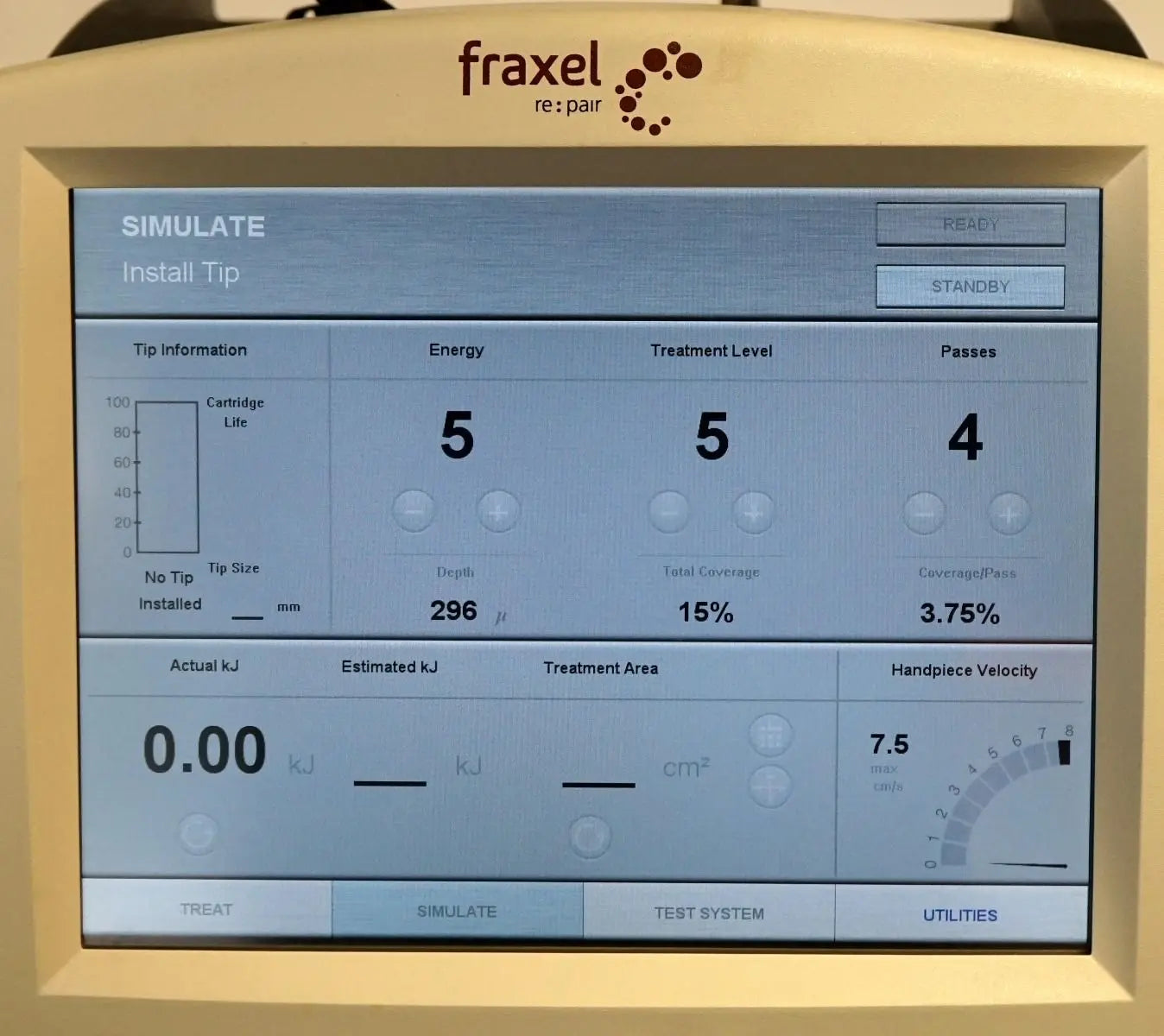 2008 Reliant Fraxel Re Pair Skin Wrinkle Resurfacing CO2 Fractional Laser RePair