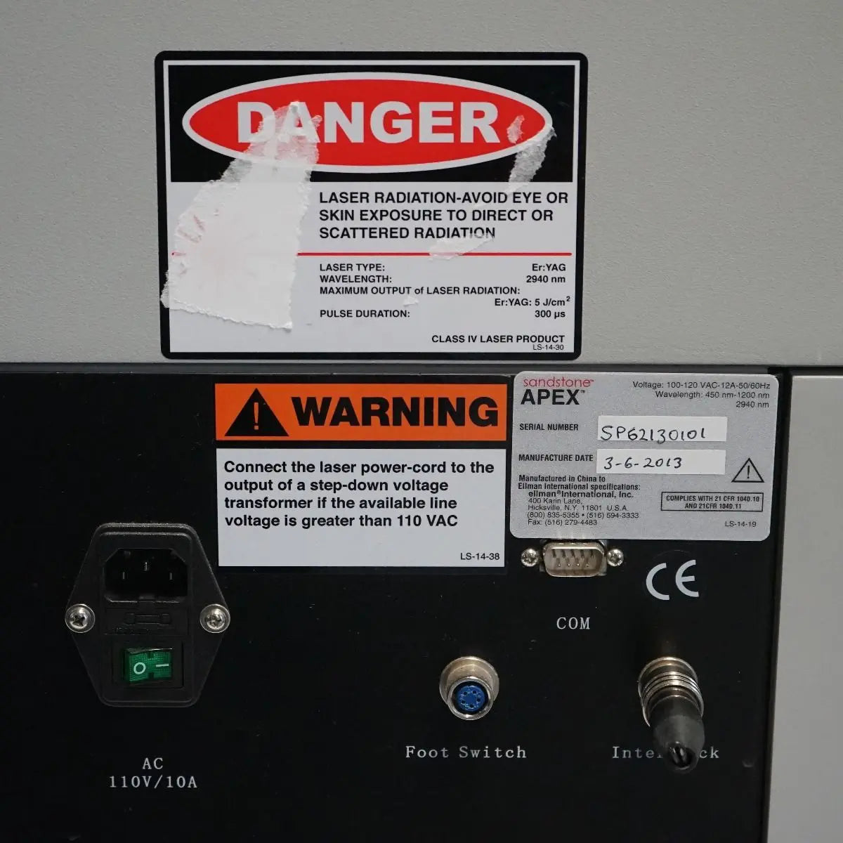 2013 Ellman SandStone Apex IPL Laser Vascular Lesions VR Handpiece