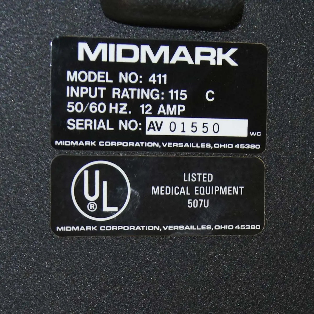 MidMark 411 Chair to Table Power Adjustable Operating Furniture with Arm-Boards
