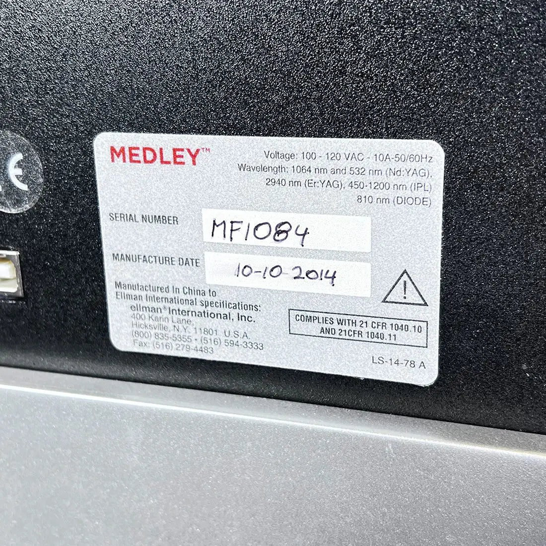 2014 Ellman Sandstone Medley Acne Vascular Skin Rejuvenation Laser NEW 0 SHOTS! Sol International Medical