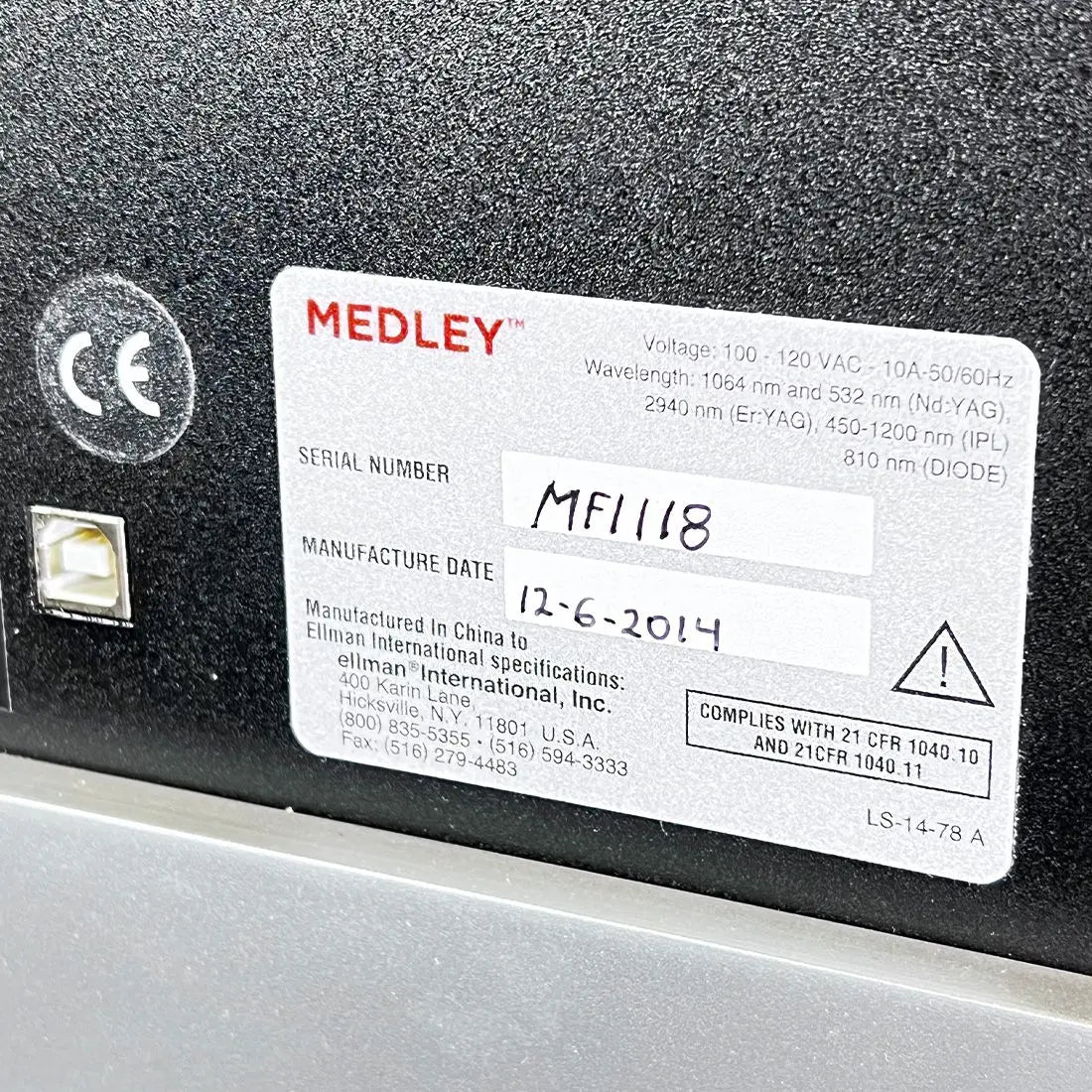 2014 Ellman Sandstone Medley Vascular Skin Rejuvenation Lesion Laser NEW 0 SHOTS Sol International Medical