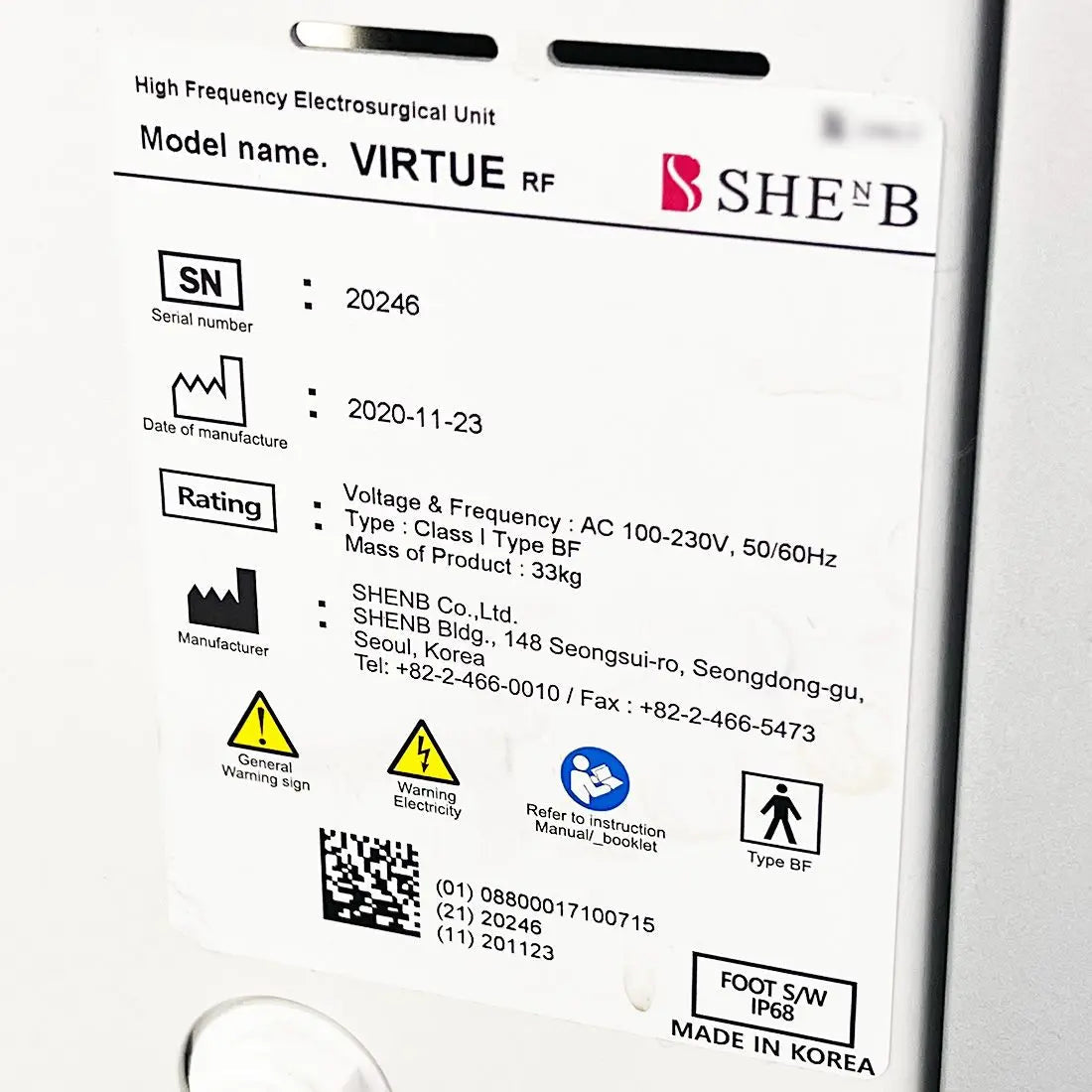 2020 Cartessa Virtue RF Microneedle SHEnB VirtueRF Wrinkles Scar Skin Tightening Sol International Medical