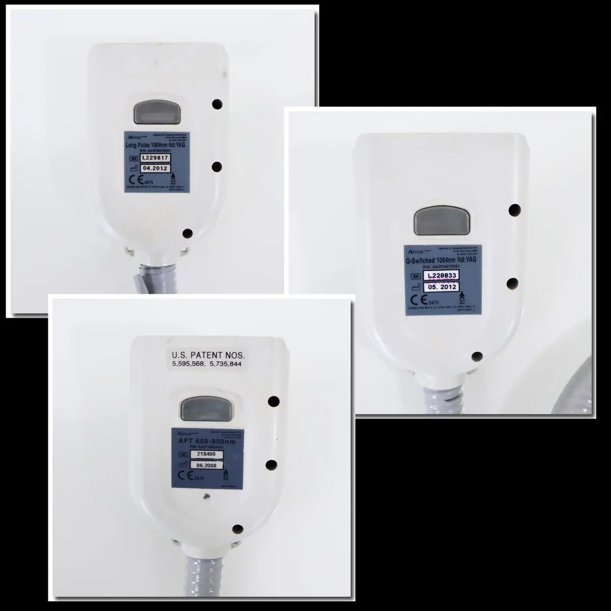 2012 Alma Harmony Laser IPL Workstation 3 HP LP 1064nm QS YAG Q Switched