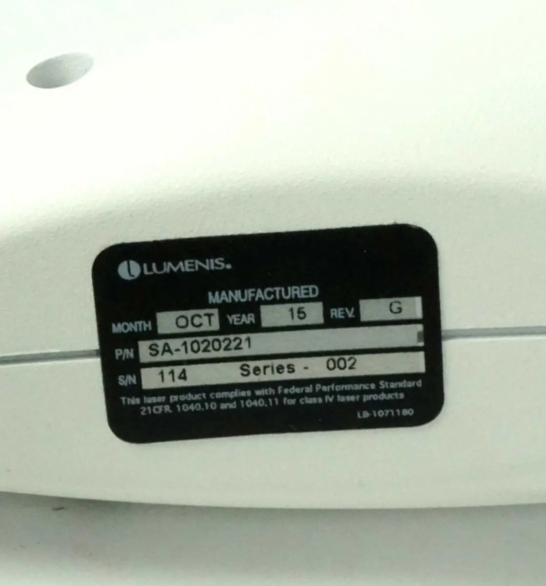 2015 Lumenis M22 Laser Q-Switched QSD Nd:YAG 1064nm Tattoo Removal Handpiece