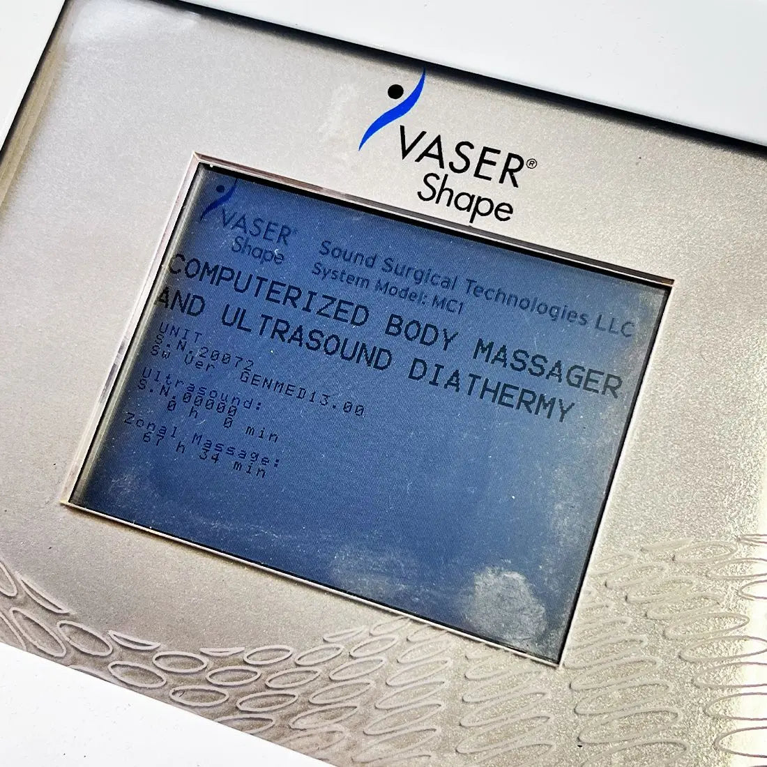 2007 Sound Surgical Vaser Shape MC1 Ultrasound Body Massage Cavitation Diathermy