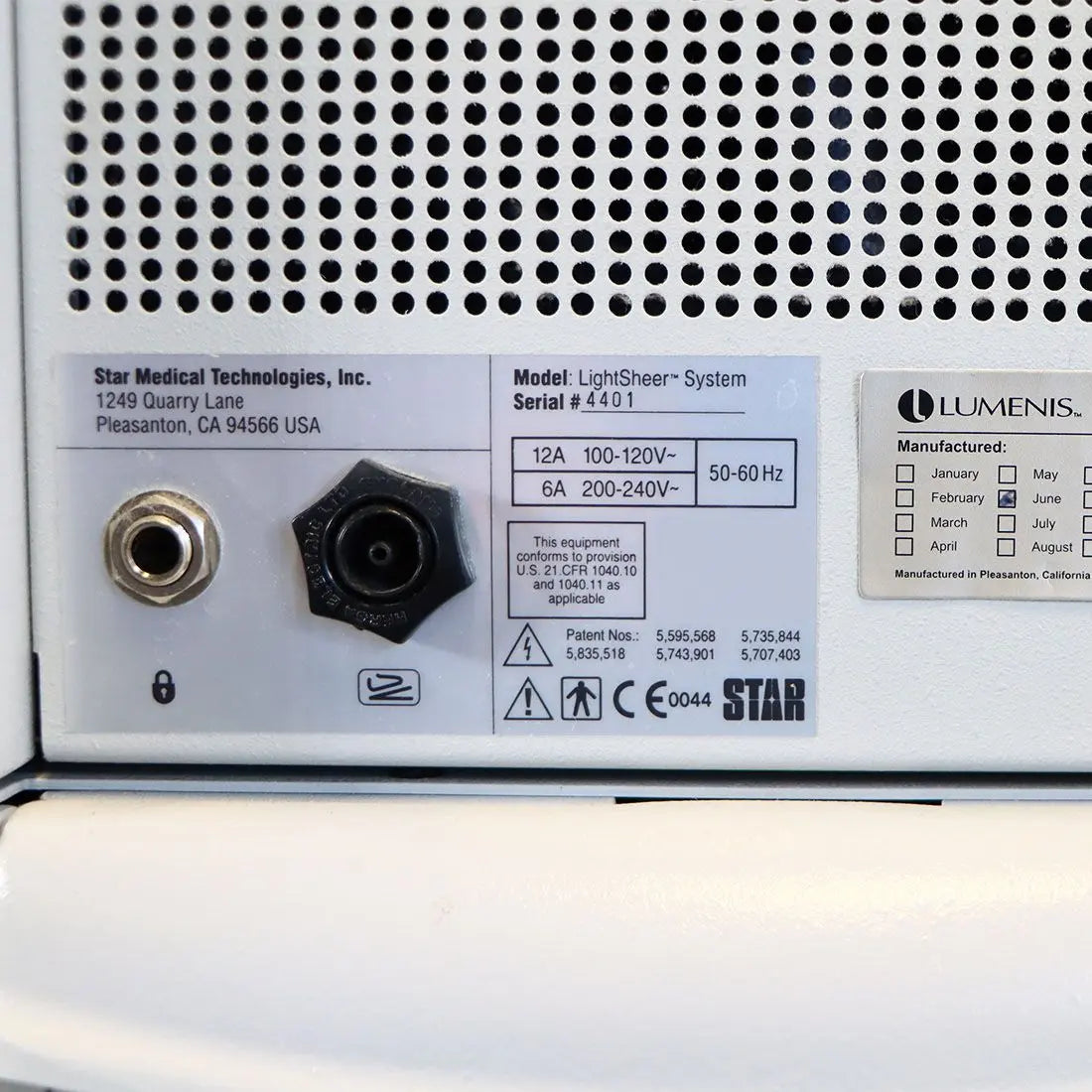 1999 Lumenis LightSheer EP Light Sheer 9x9mm Diode Hair Removal Laser Coherent