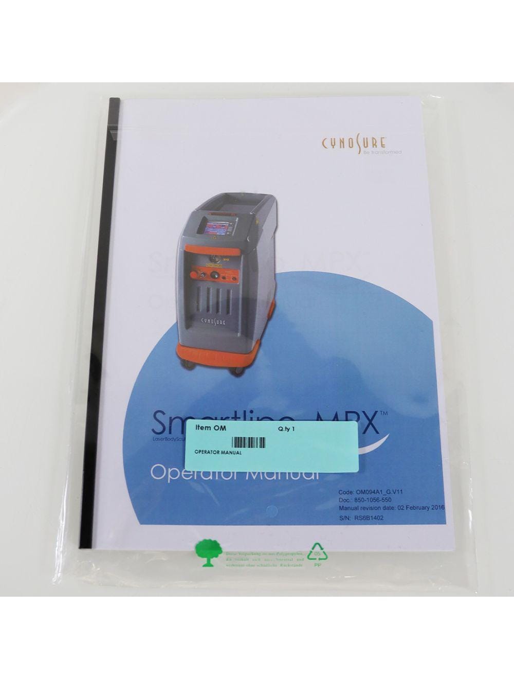 Never Used 2016 Cynosure SmartLipo MPX Body Sculpt Laser System NON-RFID