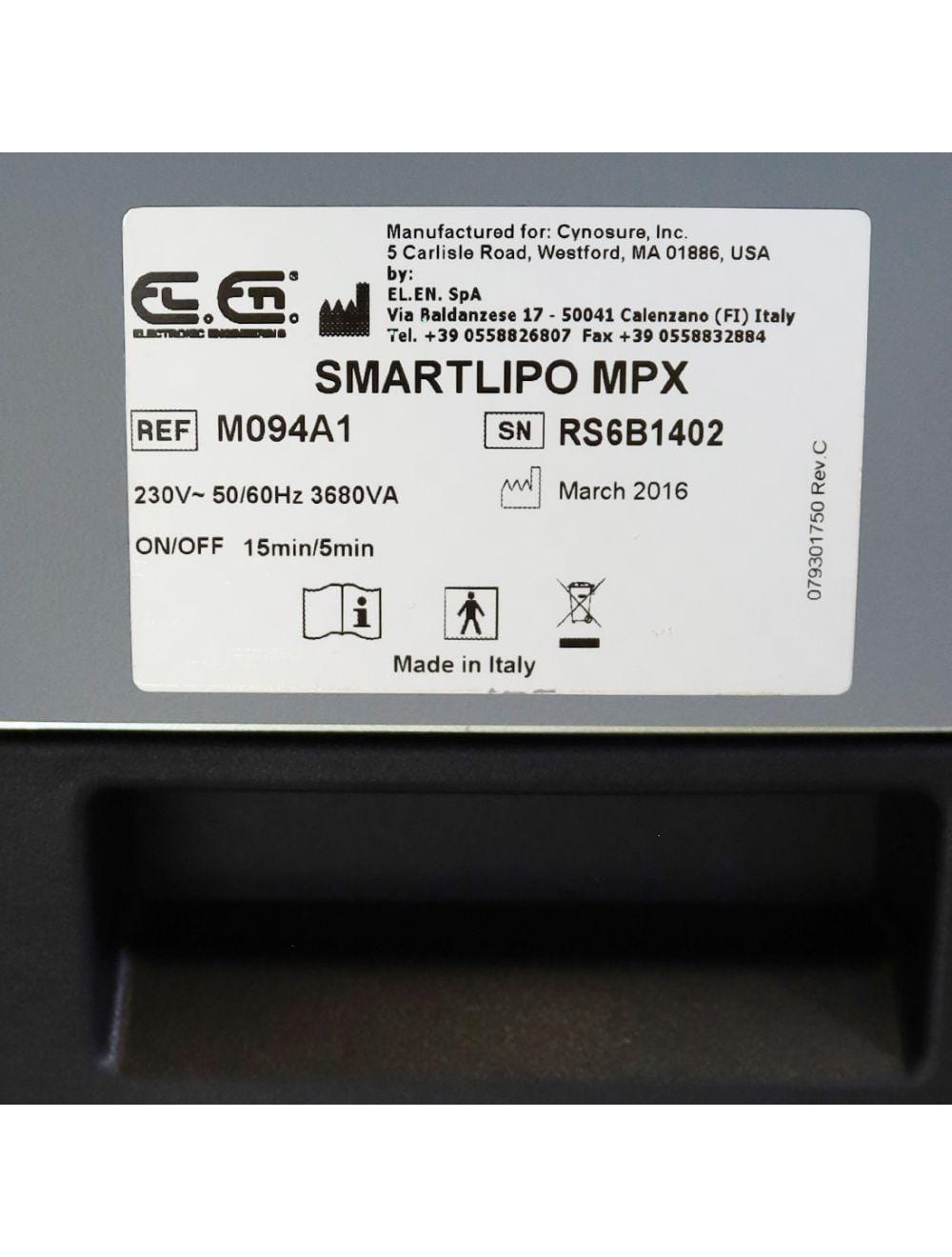 Never Used 2016 Cynosure SmartLipo MPX 1064 1320 Body Sculpt Laser System M094A1