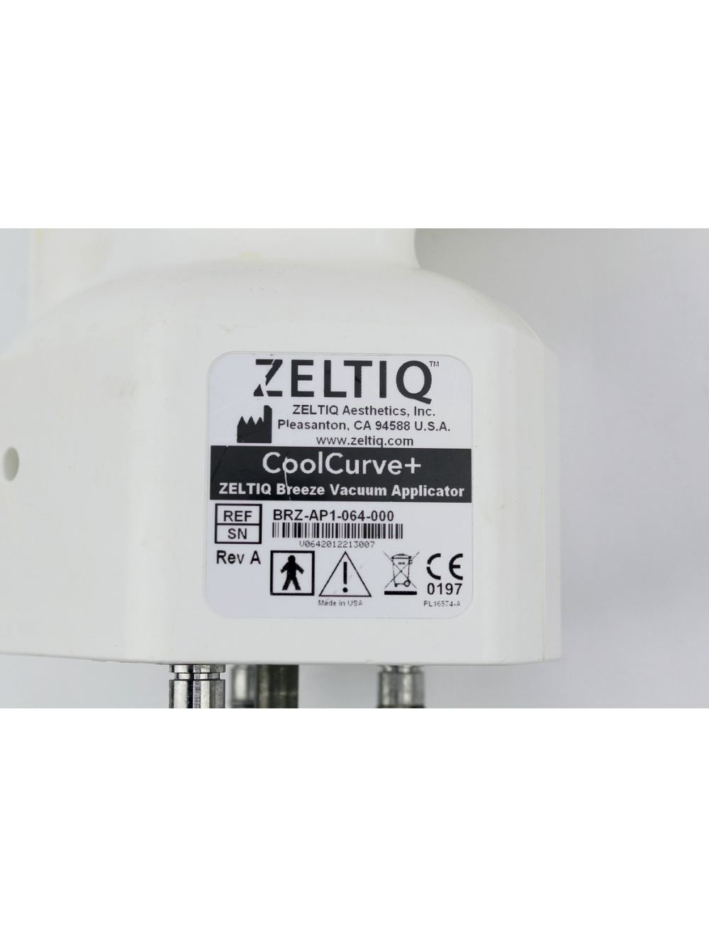 Zeltiq CoolSculpting CoolCurve+ Breeze Vacuum Applicator BRZ-AP1-064-000 2012