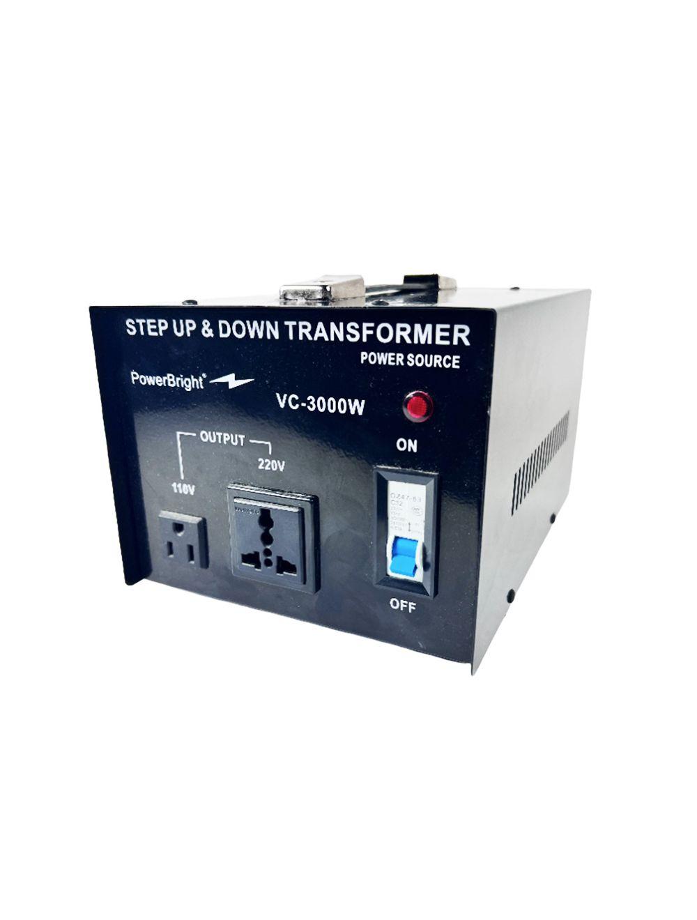 PowerBright Step Up &amp; Down Transformer Power Source VC-3000W 110V 220V