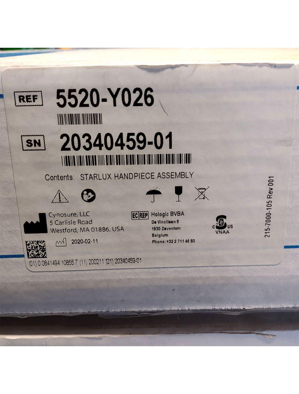 Palomar StarLux LuxY 500 Handpiece Cynosure Factory Refurbished (0 Shots) 20340459-01