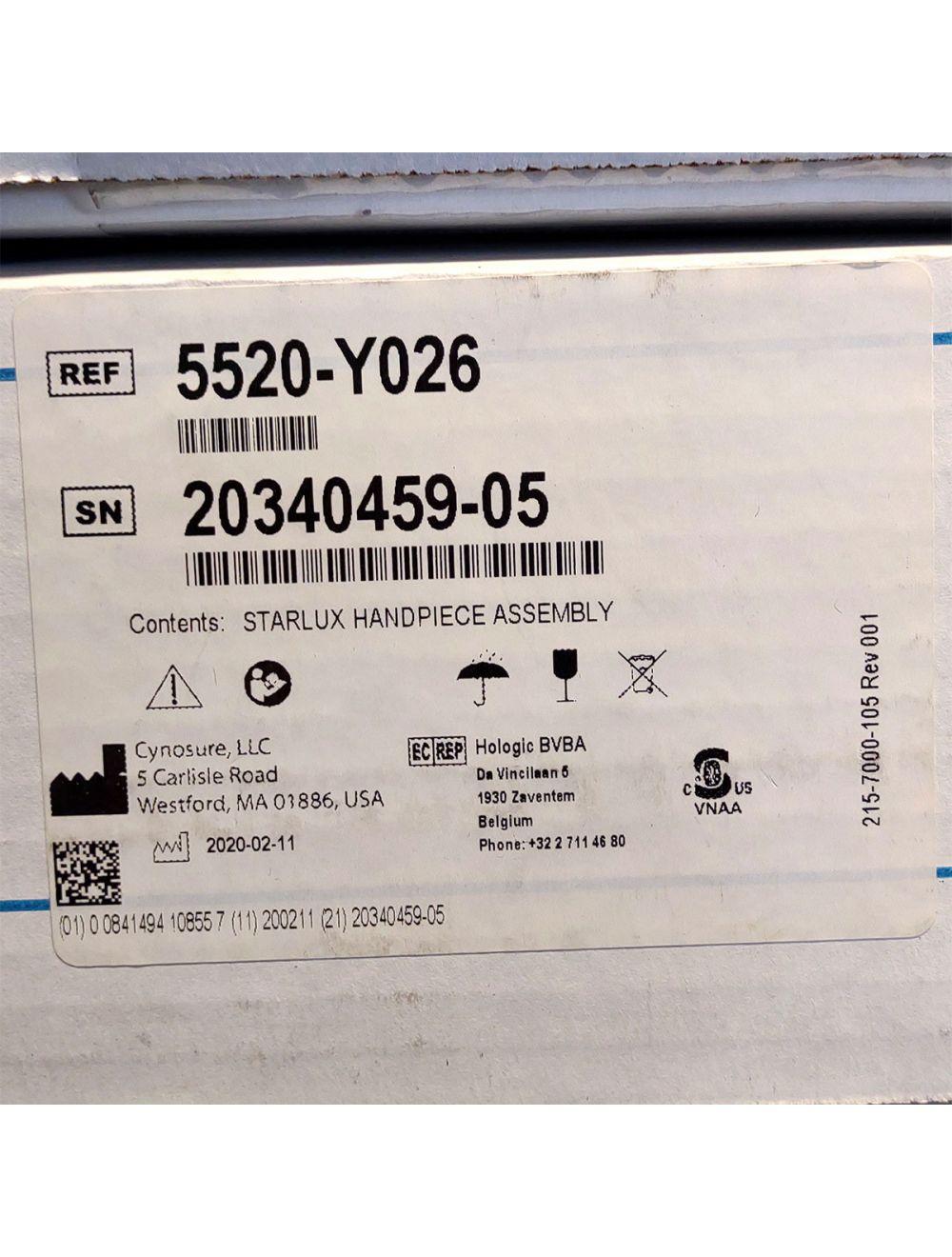 Palomar StarLux LuxY 500 Handpiece Cynosure Factory Refurbished (0 Shots) 20340459-05