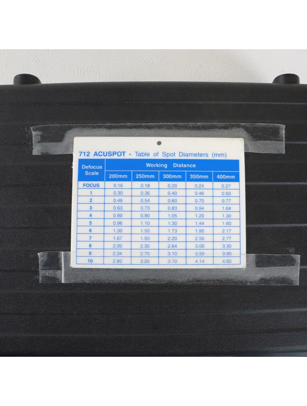 2002 Lumenis Sharplan AcuSpot 712 Mircomanipulator CO2 Laser Aperture 200-400mm