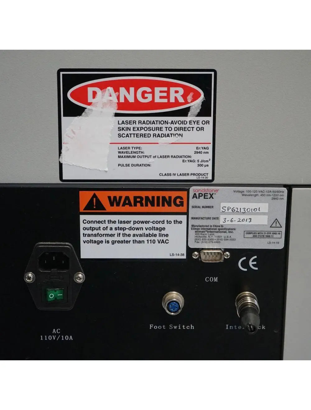 2013 Ellman SandStone Apex IPL Laser Vascular Lesions VR Handpiece