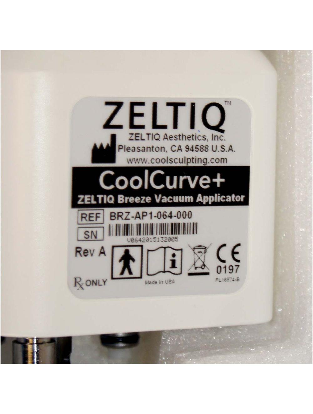 Zeltiq CoolSculpting CoolCurve+ Breeze Vacuum Applicator BRZ-AP1-064-000 plus