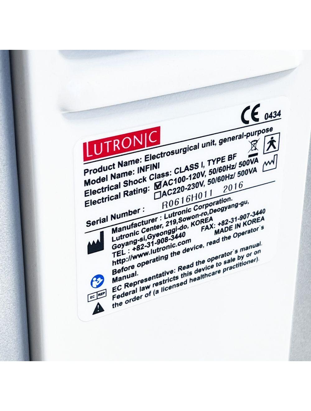 2016 Lutronic INFINI Radio Frequency Microneedling Electrosurgical RF System