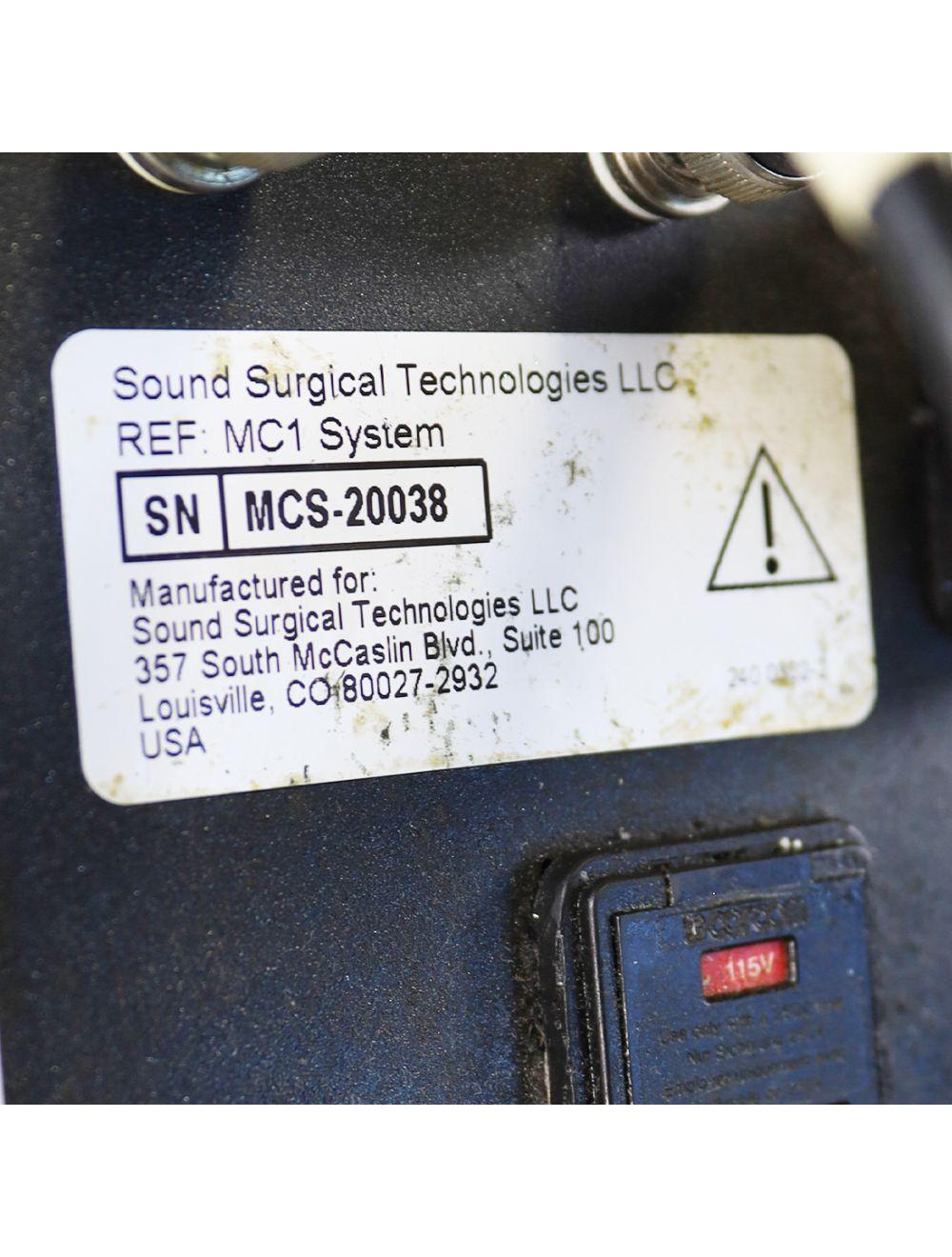 2003 Sound Surgical Vaser Shape MC1 Ultrasound Body Massage Cavitation Diathermy