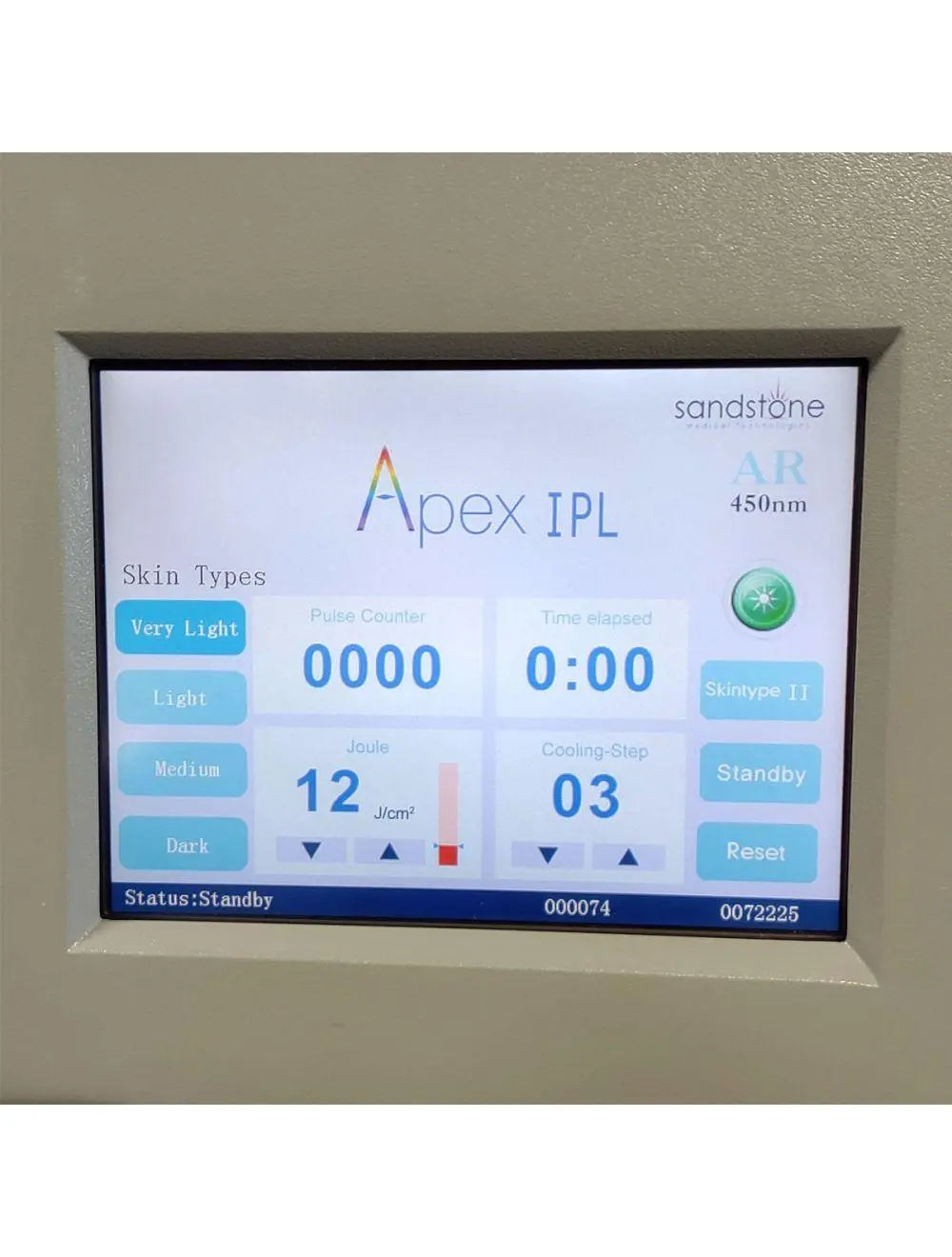 2012 Ellman SandStone Apex HR AR VR IPL Hair Acne Vascular Laser System