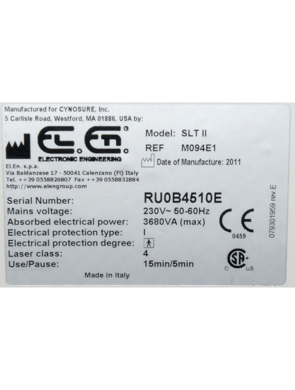 Cynosure Palomar Laser SMARTLIPO Cellulaze SideLaze Sidelight 800 1440nm M094E1