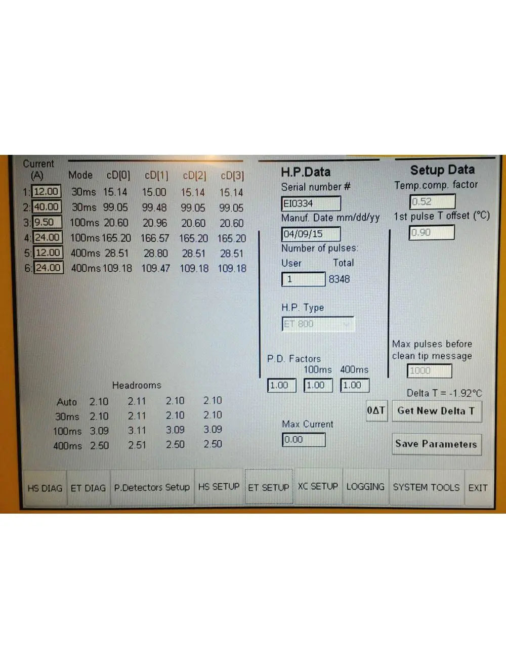 2015 Lumenis LightSheer Desire ET Diode Laser Hair Removal Chill Tip Handpiece