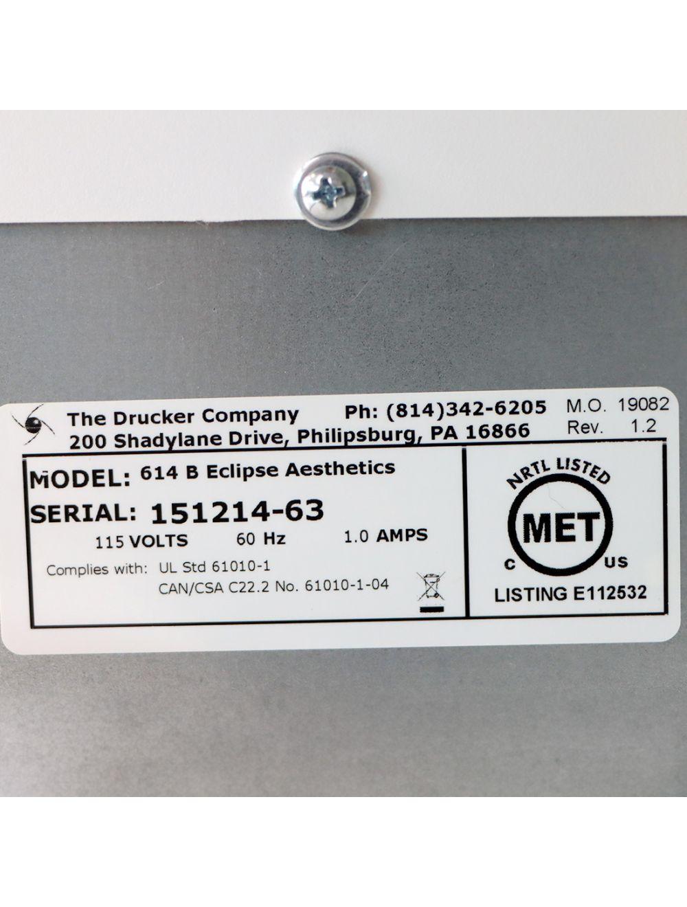 614B Eclipse Aesthetics Centrifuge Drucker Diagnostics Platelet Rich Plasma