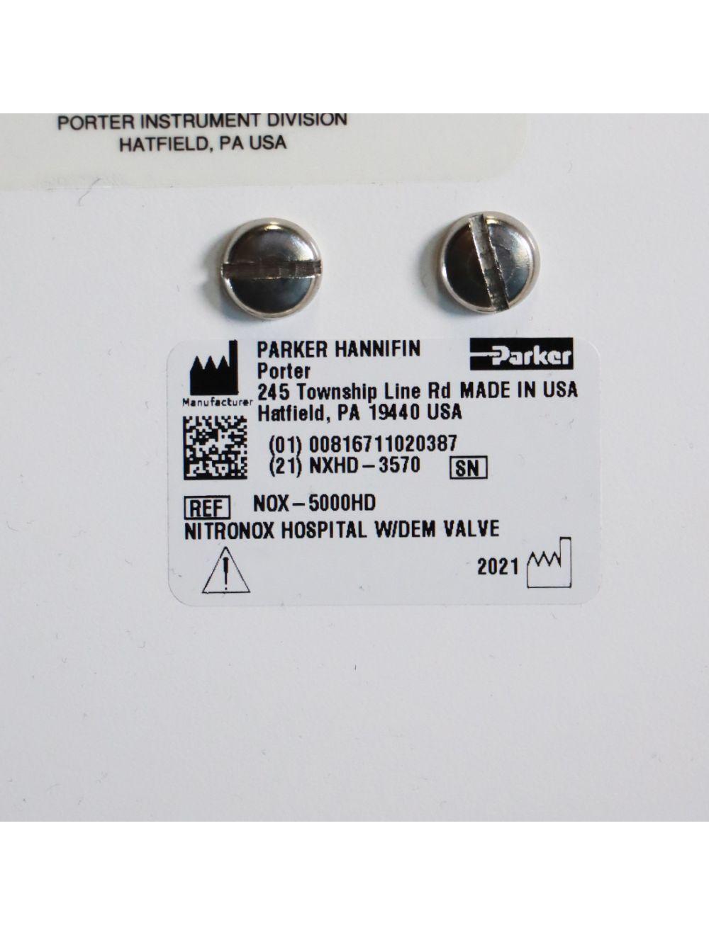 2021 Parker Hannifin Porter NitroNox NOX-5000HD Nitrous Oxide Mixture Rolling Stand