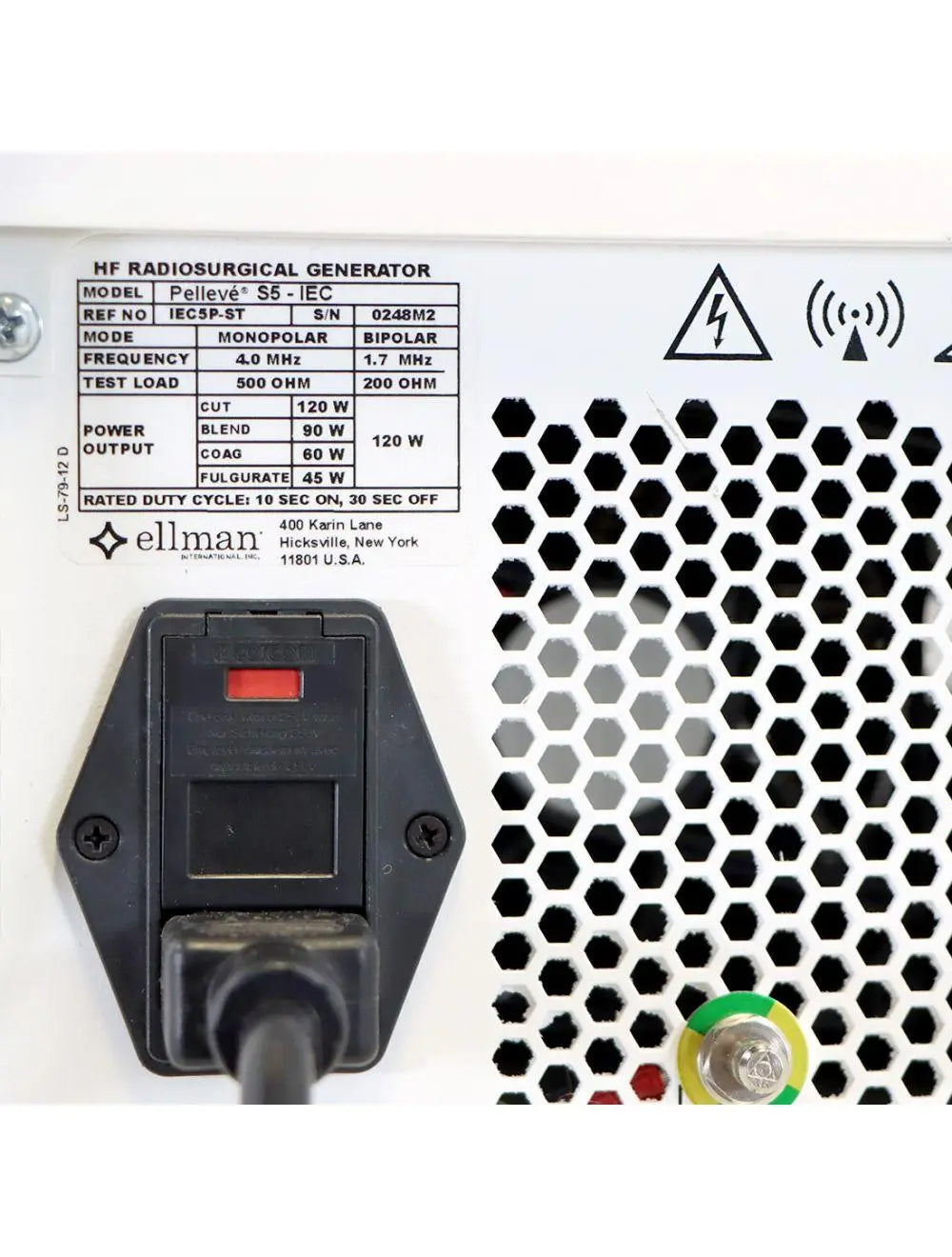 Ellman Pelleve S5 RF Wrinkle Reduction Radio-surgical System IEC5P-ST Generator