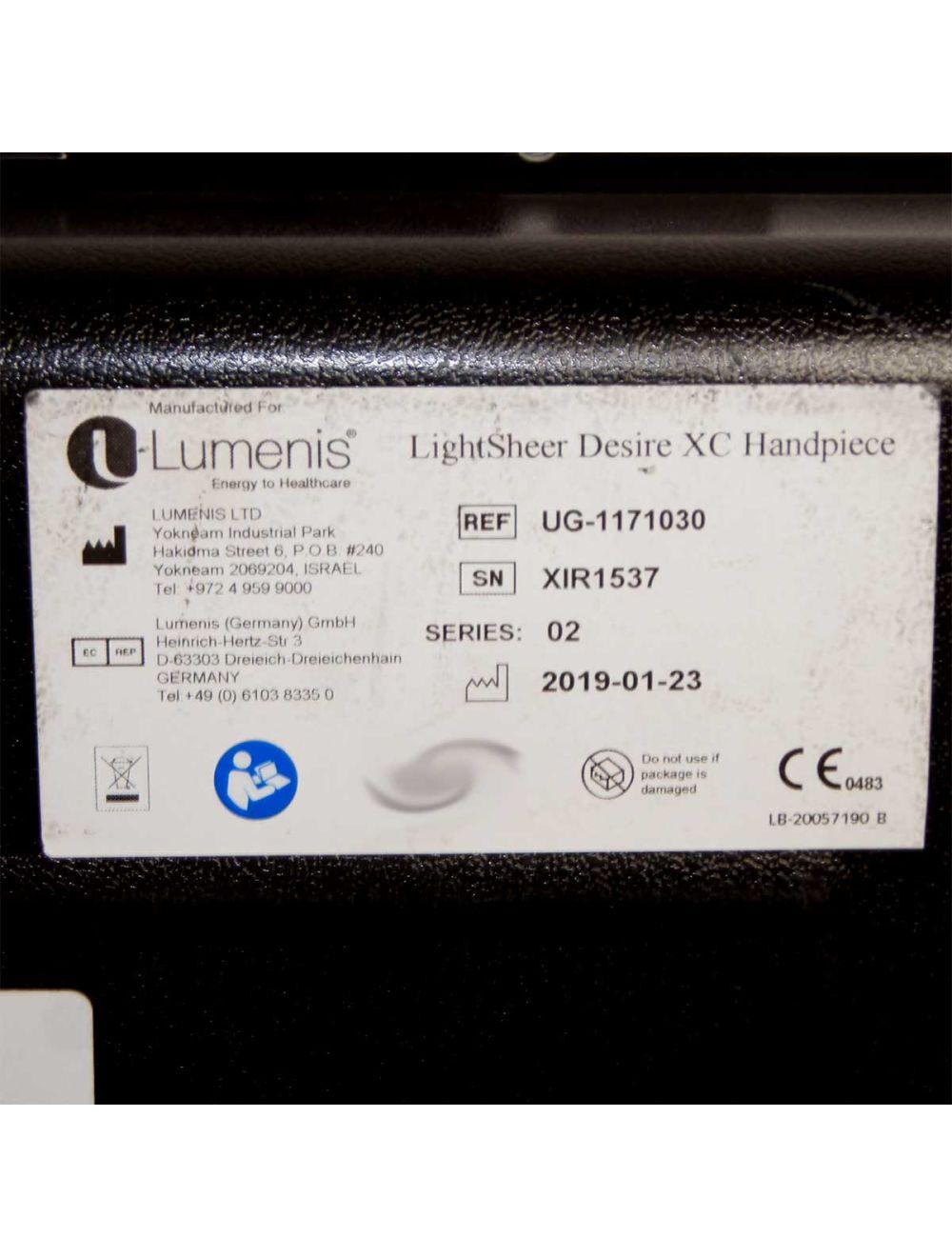 2019 Lumenis LightSheer Desire XC Diode Laser Chill Tip Hair Removal Handpiece