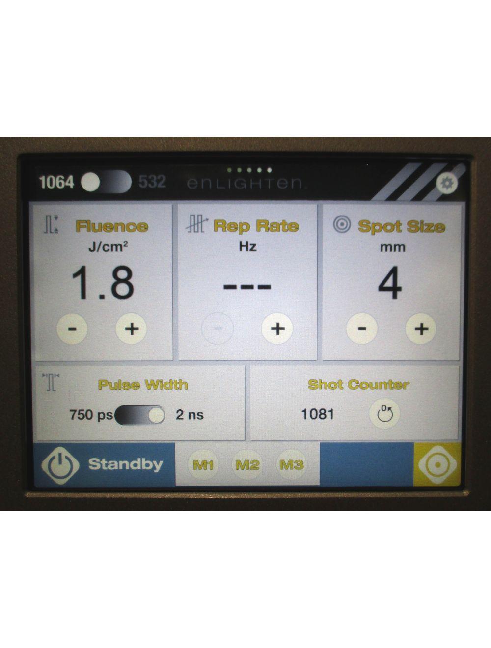 2016 Cutera EnLIGHTen Tattoo Removal Laser System 1064nm 532nm Nd:YAG Excellent!