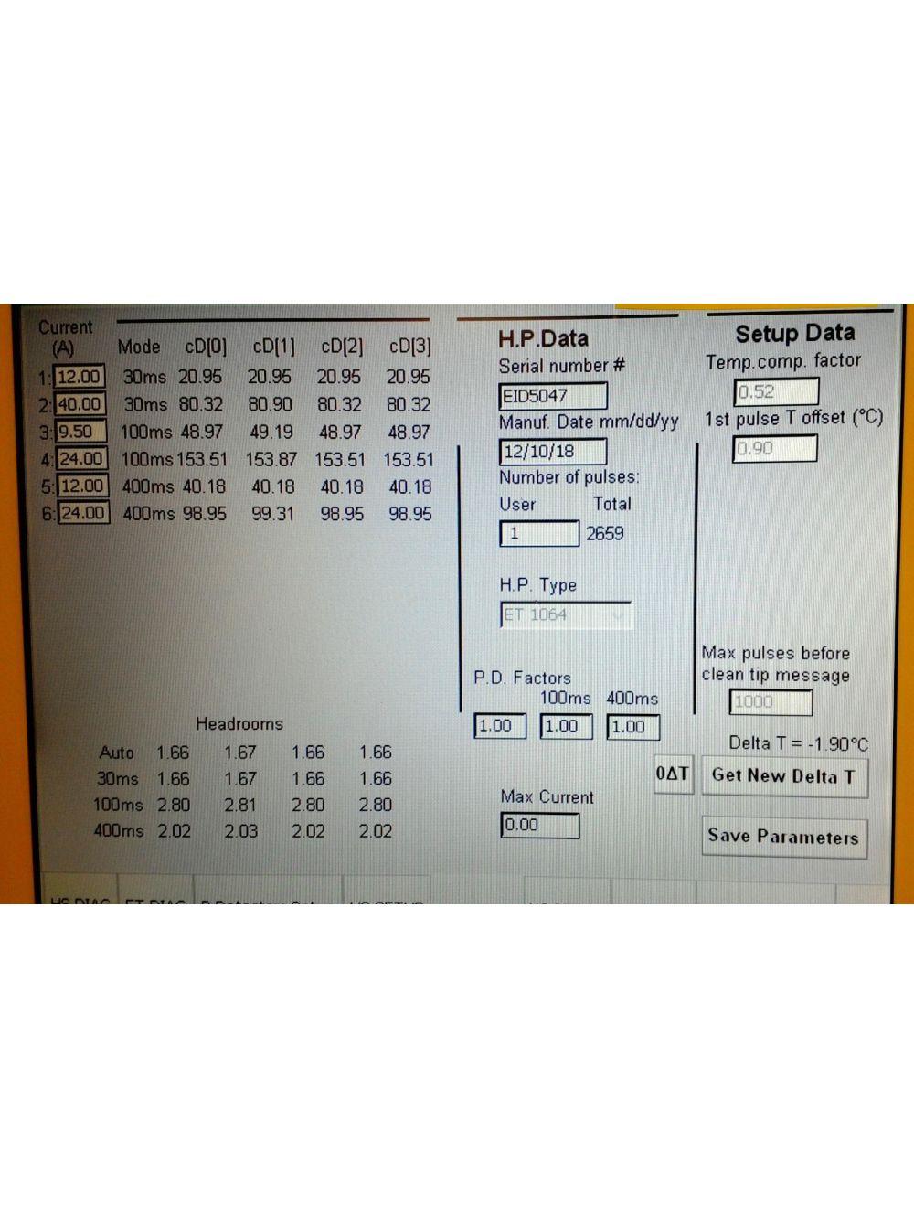 Lumenis LightSheer Desire ET 1060nm Laser Hair Removal Chill Tip Handpiece