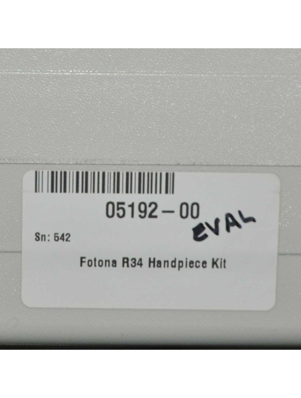 Fotona SP XS Spectro Laser R34 Handpiece Kit 05192-44 Nd YAG Hair Removal HR