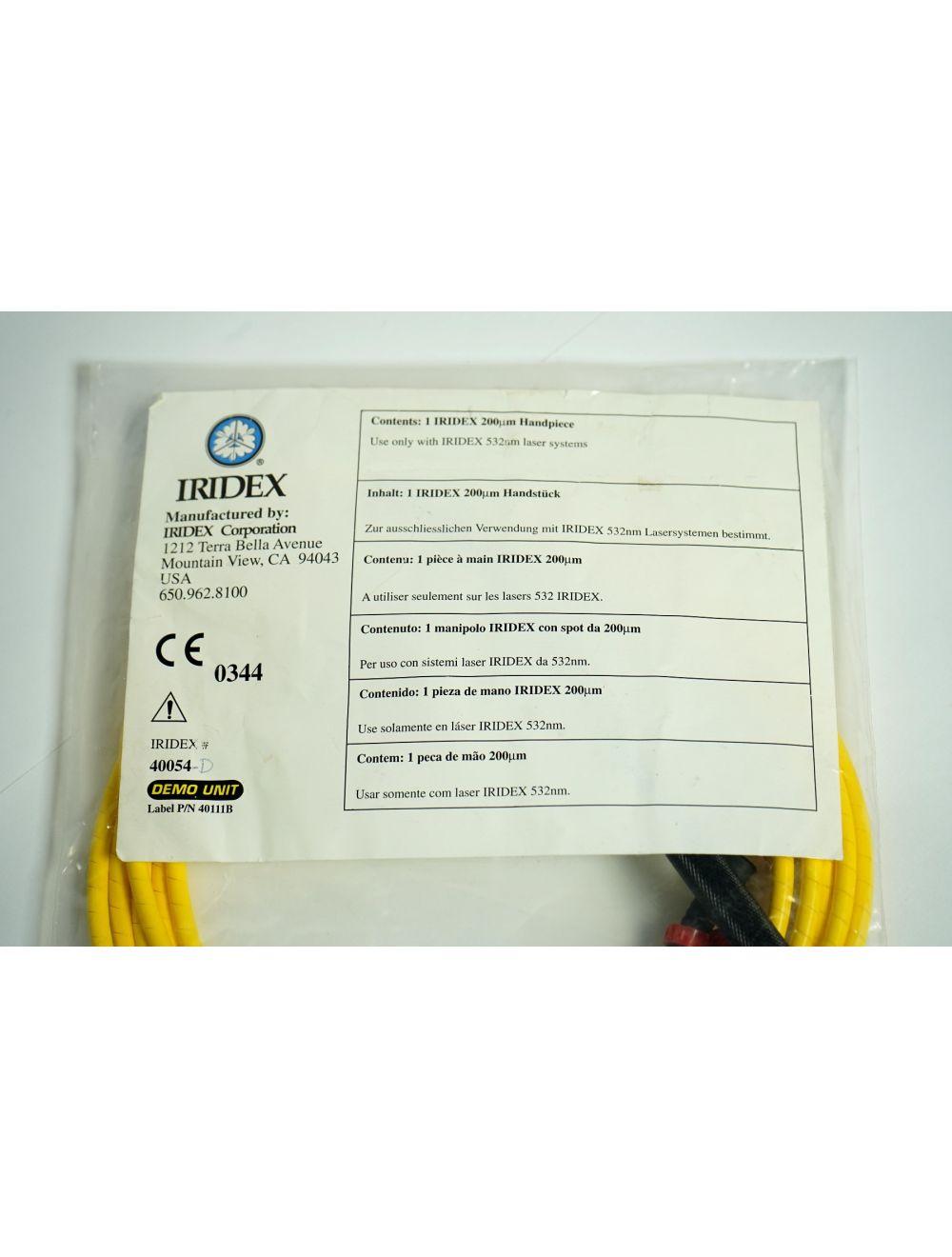 Iridex Iriderm DioLite 532 nm Laser Console 200 um Micron Handpiece Demo 40054-D