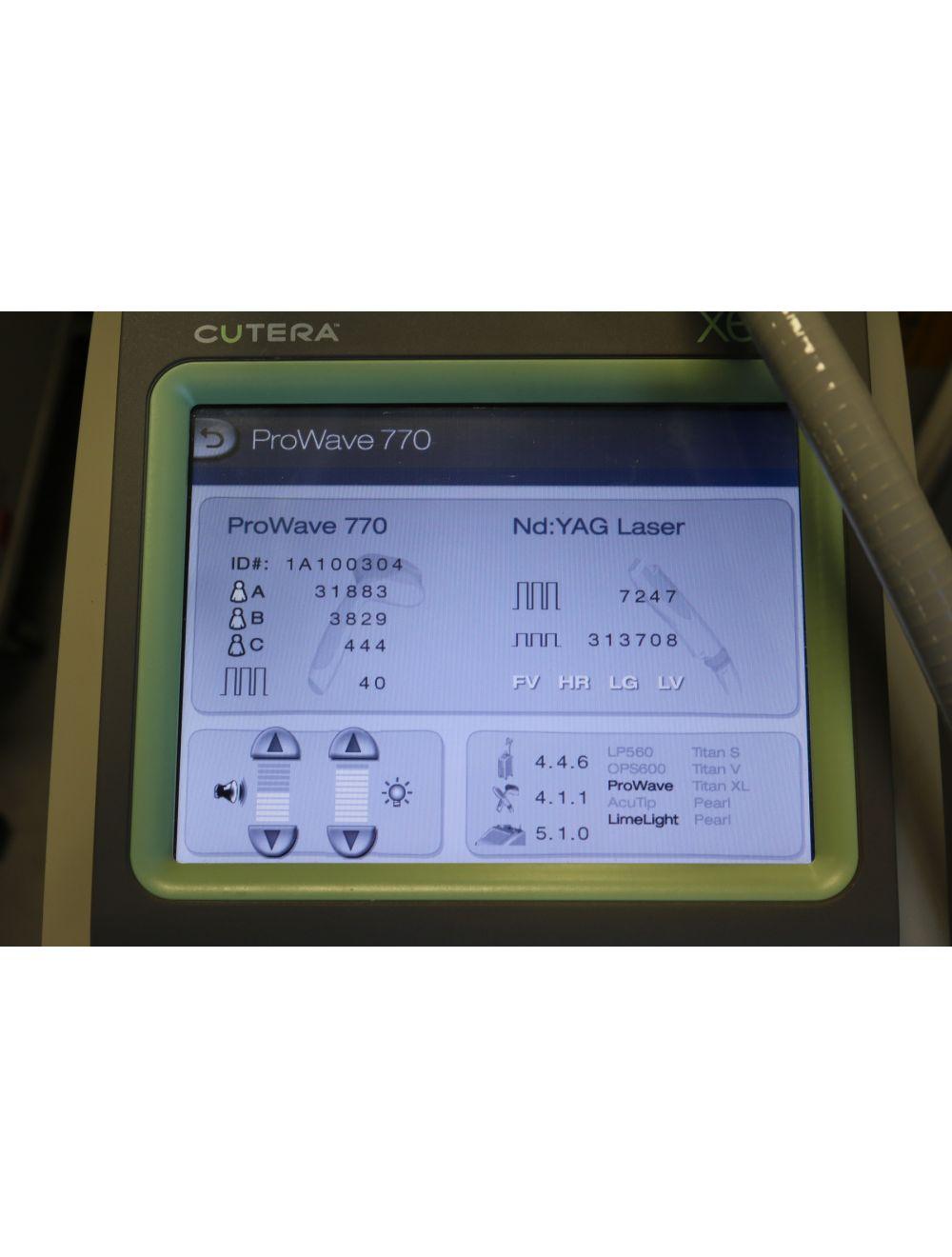 2018 Cutera Xeo ProWave 770 IPL Hair Removal Reduction 10x30 Handpiece 36K SHOTS