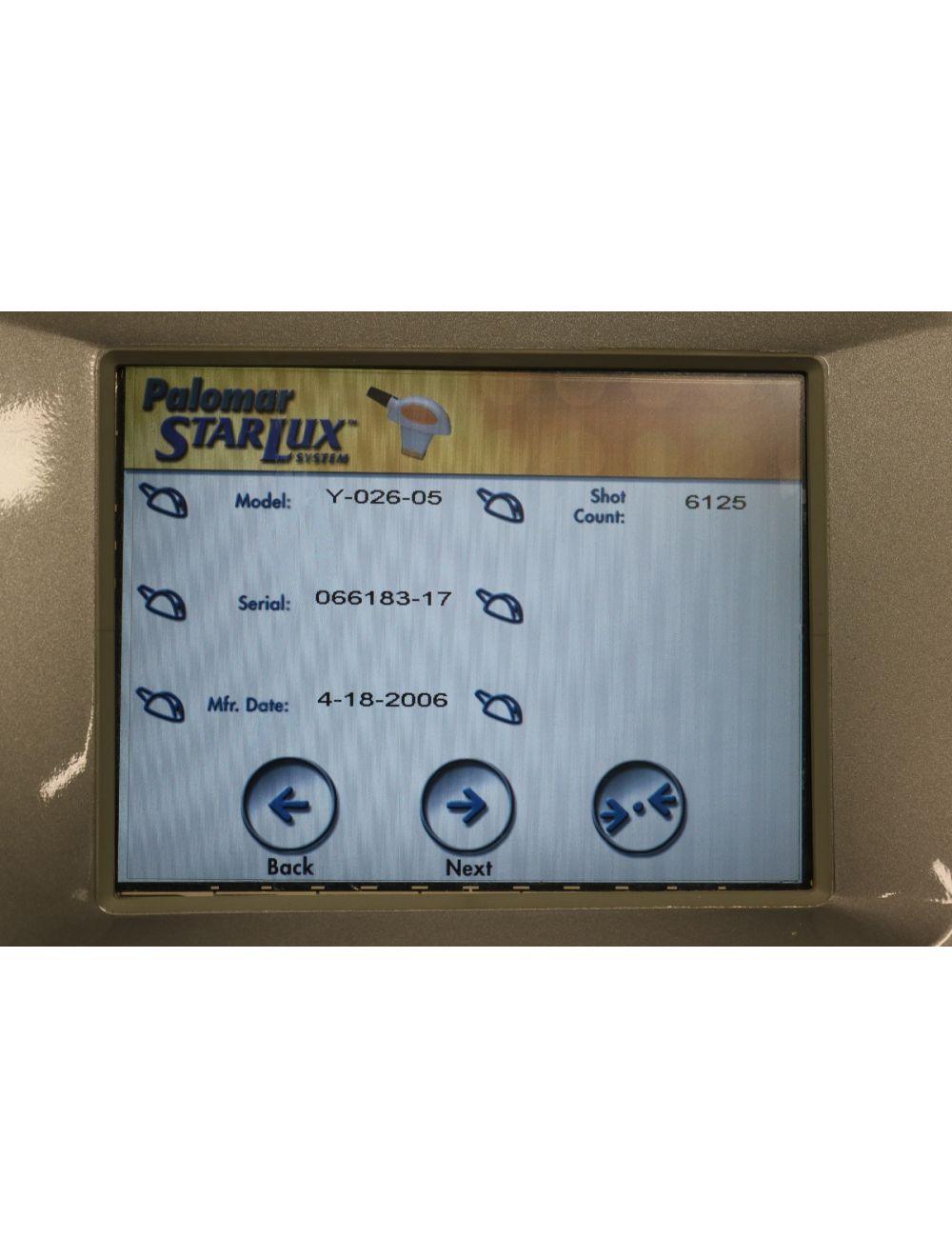 2006 Palomar Starlux 300 Star Lux IPL Rs Y 2 Handpieces Hair Removal Pigment