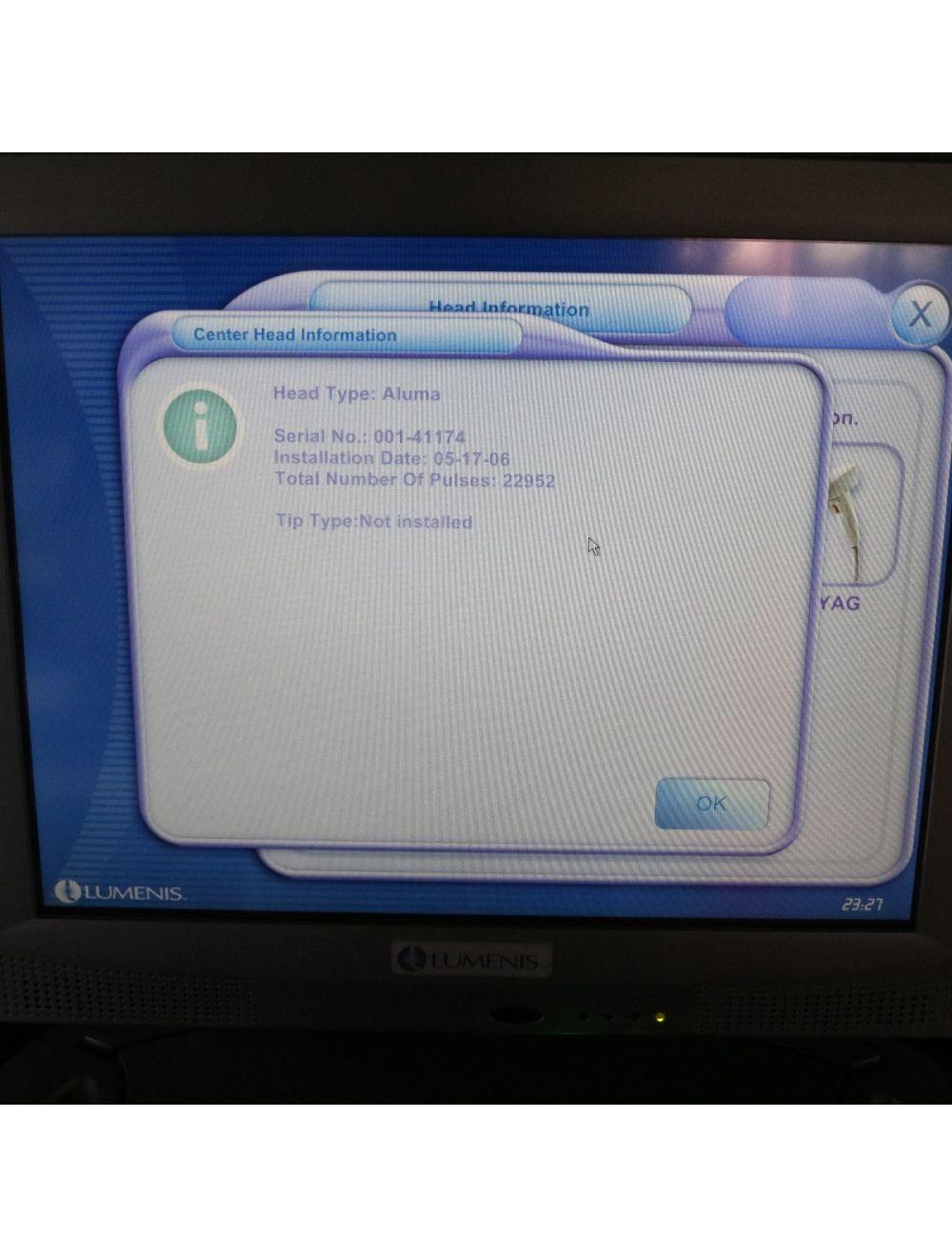 2005 Lumenis 1 Lume One Nd:YAG Universal IPL RF Hair Removal Laser System