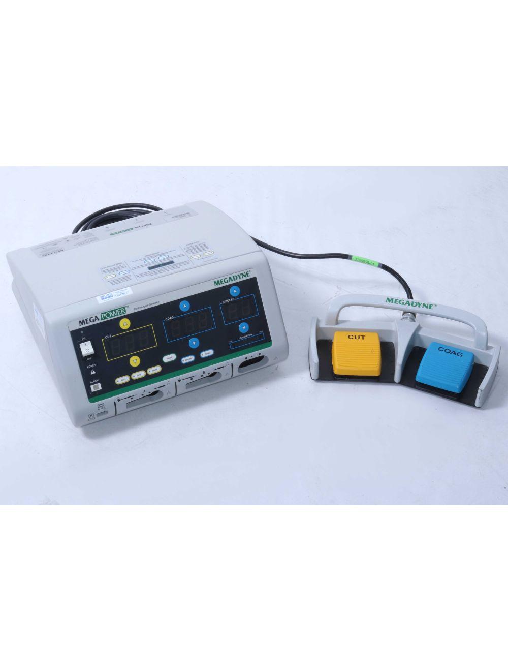 Megadyne Mega Power 1000 Electrosurgical Generator ESU Cut Coag 1 Pedal ONLY