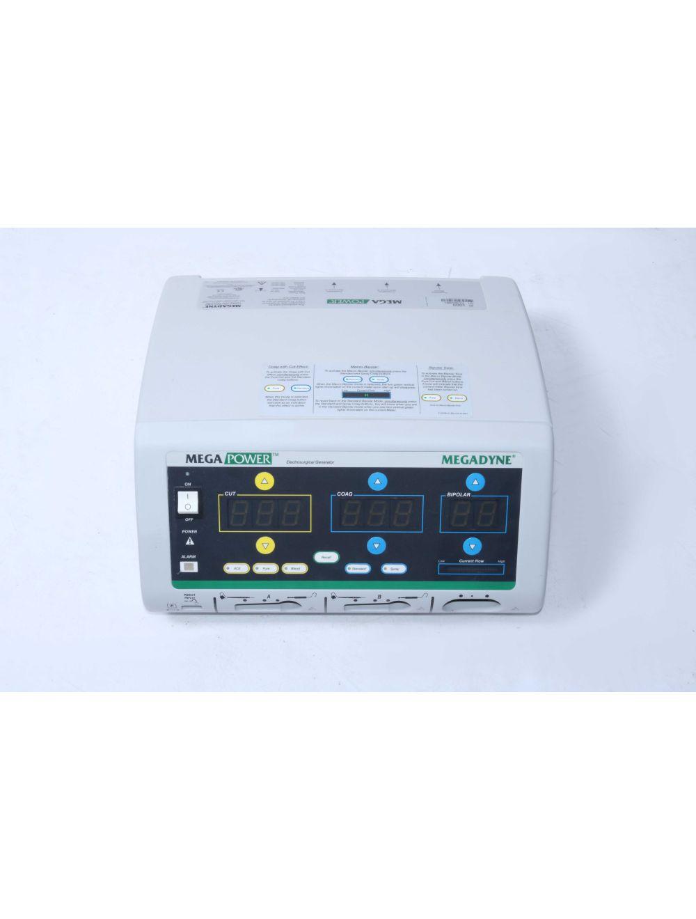 Megadyne Mega Power 1000 Electrosurgical Generator ESU Cut Coag 1 Pedal ONLY