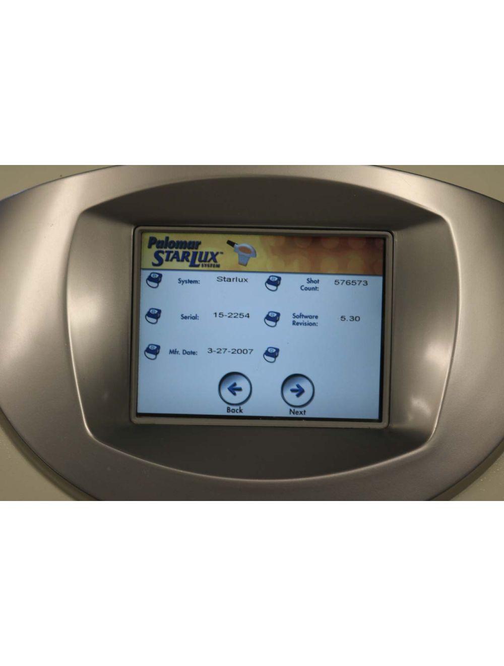 2007 Palomar Starlux 300 IPL Hair Removal Pigment Lux G Y R 3 Handpiece Star Lux