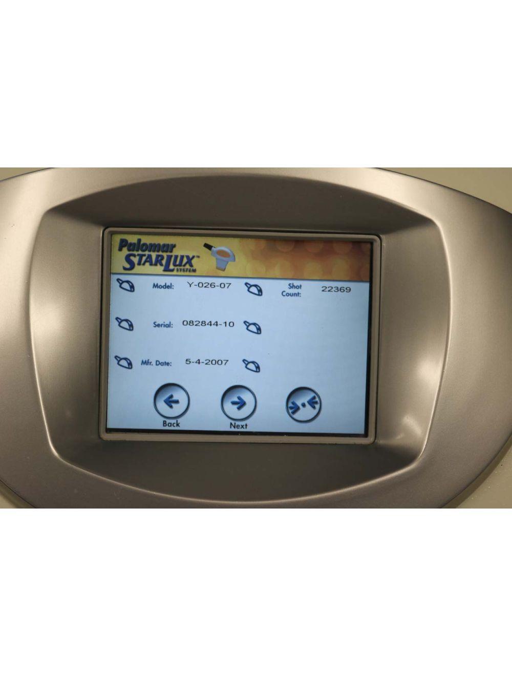 2007 Palomar Starlux 300 IPL Hair Removal Pigment Lux G Y R 3 Handpiece Star Lux