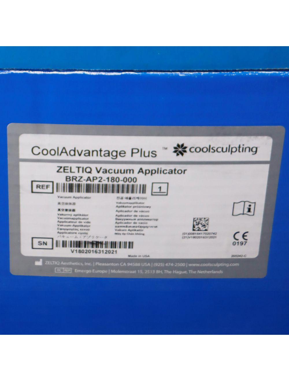 Zeltiq CoolAdvantage CoolSculpting Plus Vacuum Applicator BRZ-AP2-180-000
