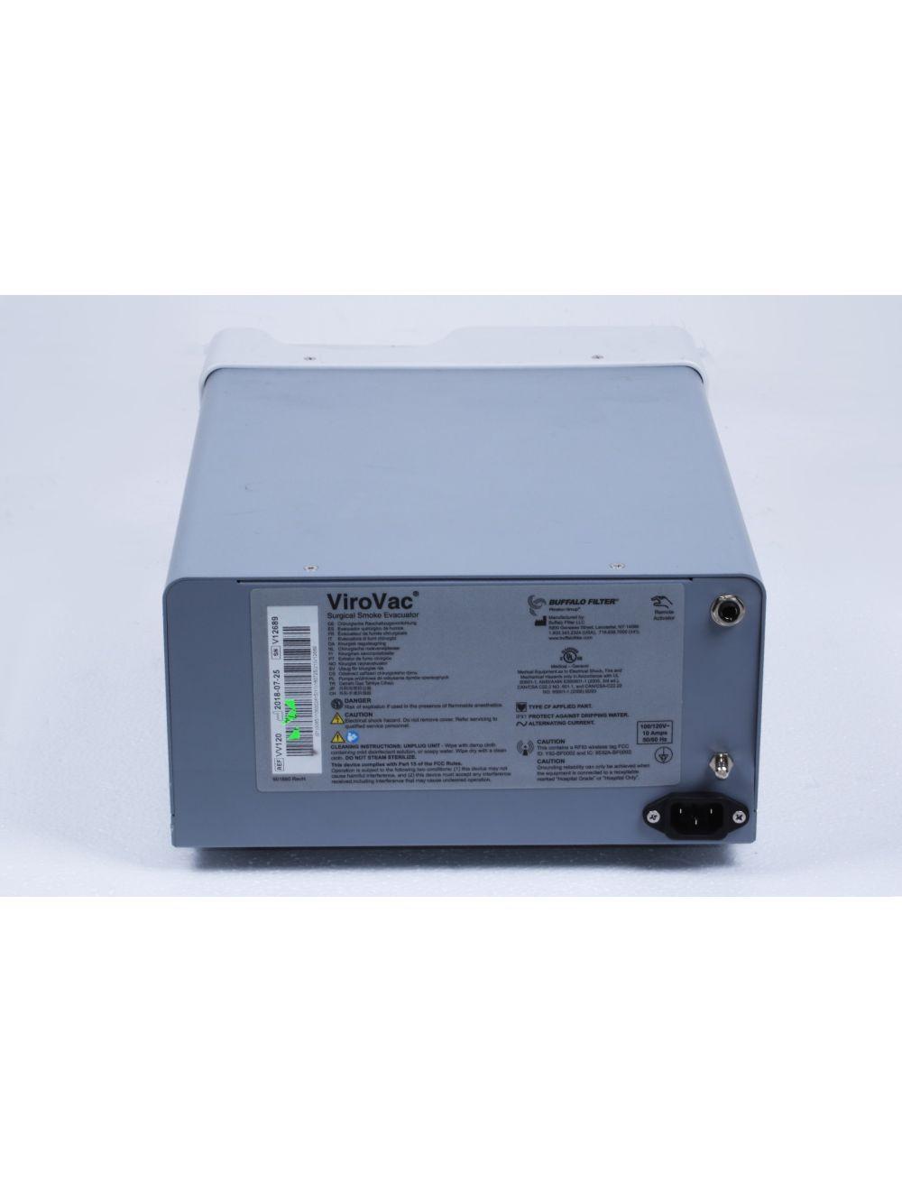 2018 Buffalo Filter ViroVac VV120 Surgical Smoke Plume Evacuator Suction Vacuum