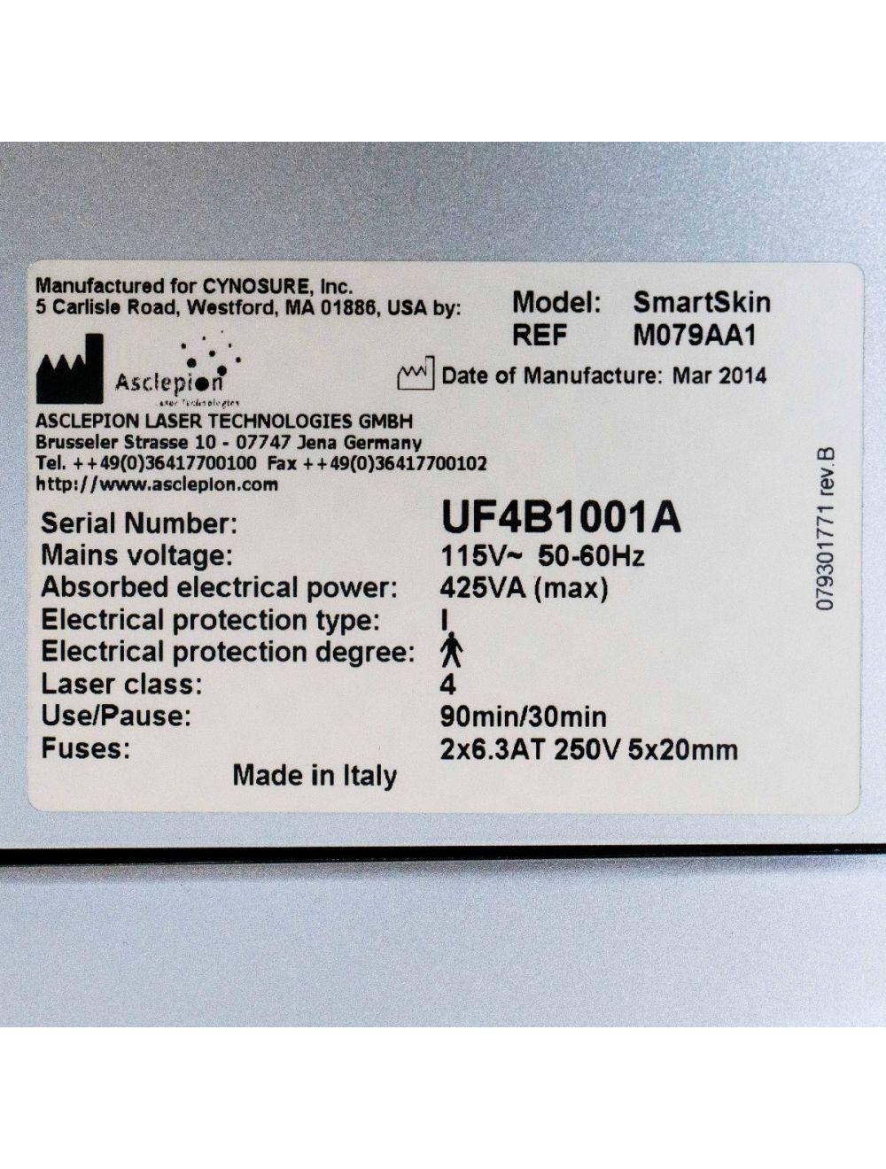 2014 Cynosure SmartSkin CO2 Laser Skin Resurface Wrinkle Ablative - C02 C0 2