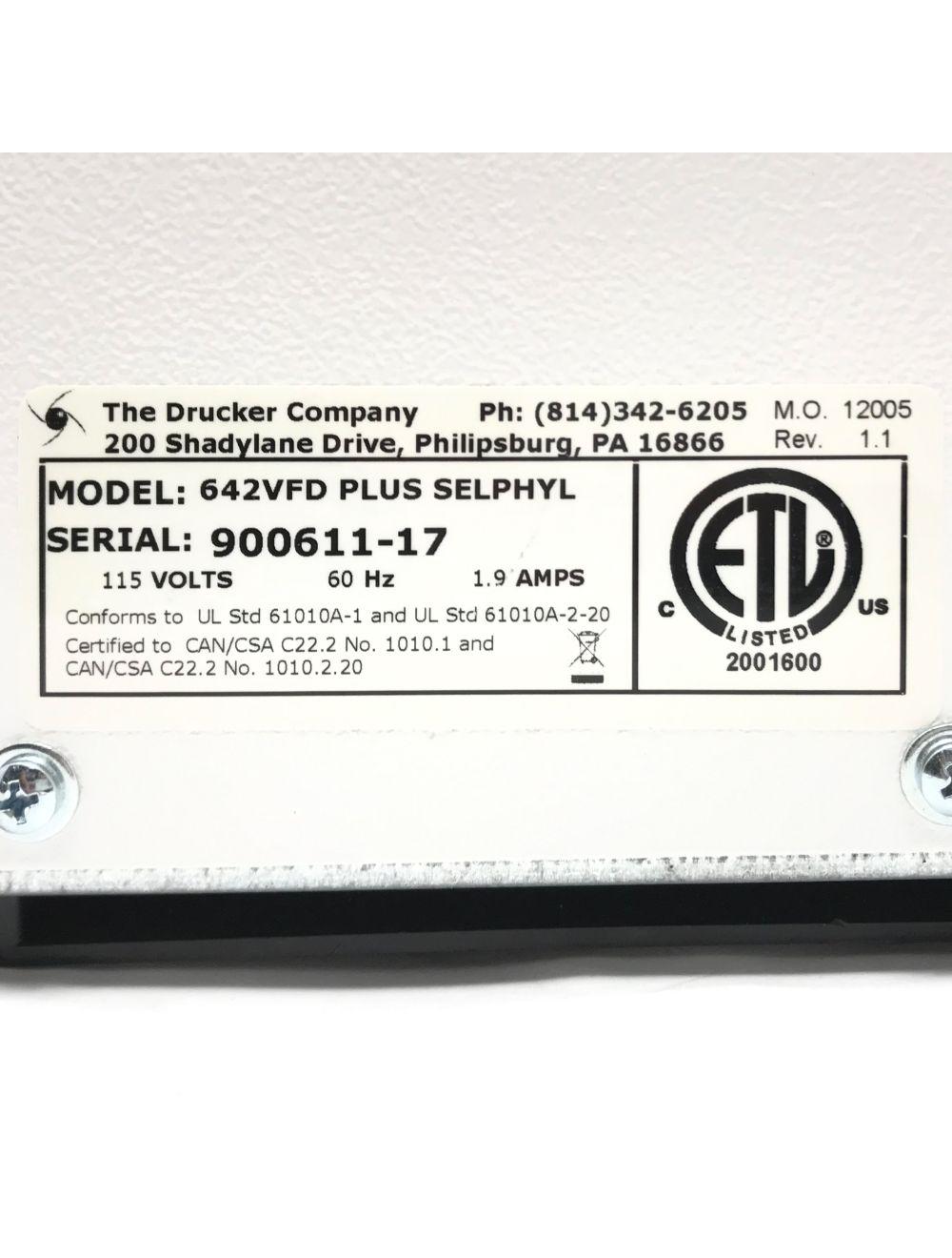 Drucker Company 642VFD Plus Sephyl PRP Plasma Centrifuge Aesthetic Factors