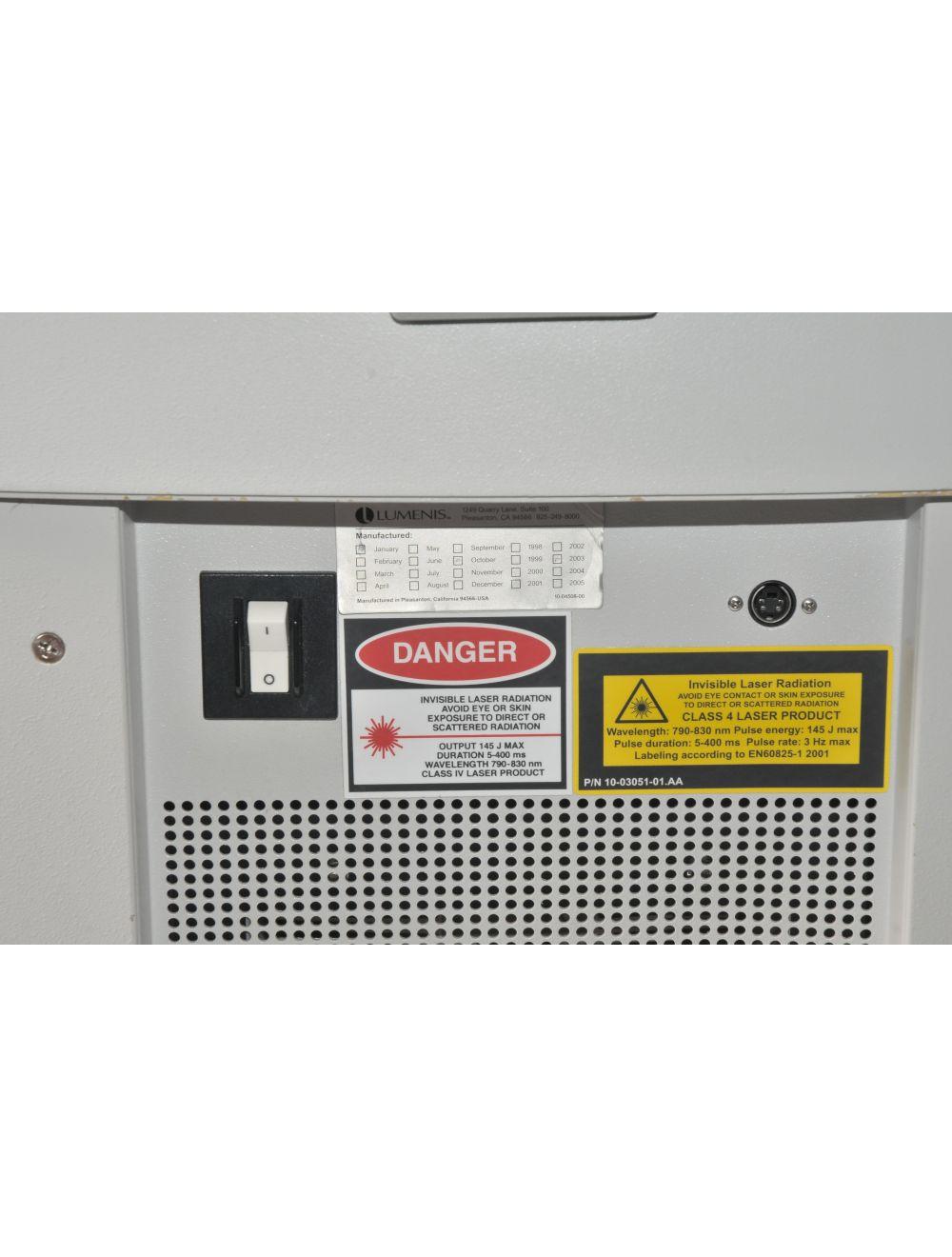 2003 Lumenis LightSheer XC Diode Hair Removal Laser w New 12x12 mm Light Sheer